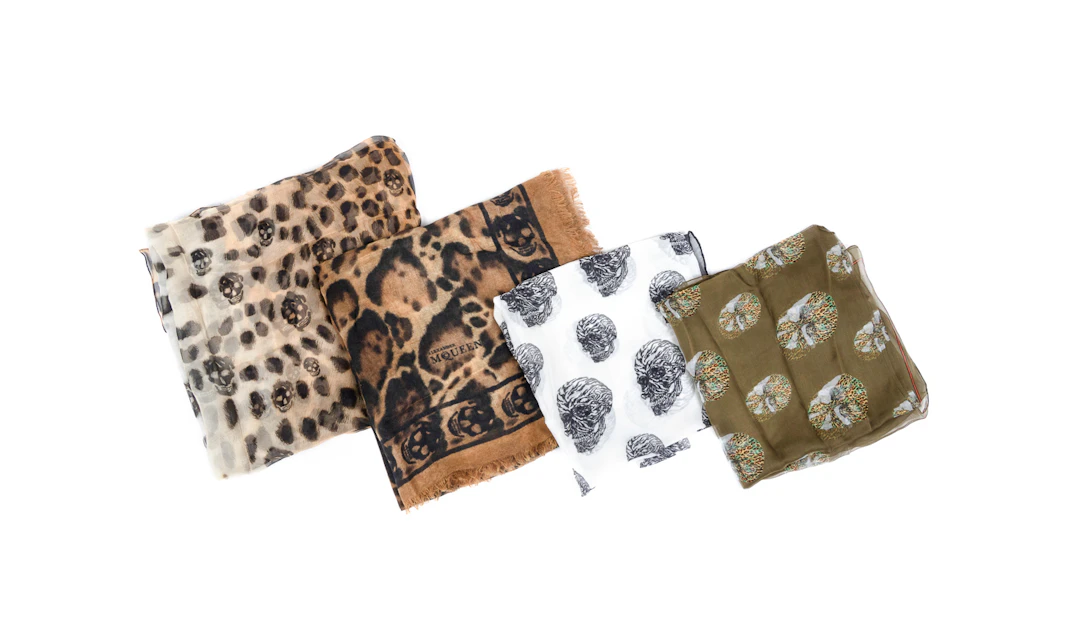 Alexander McQueen, Four Animal Print Scarves