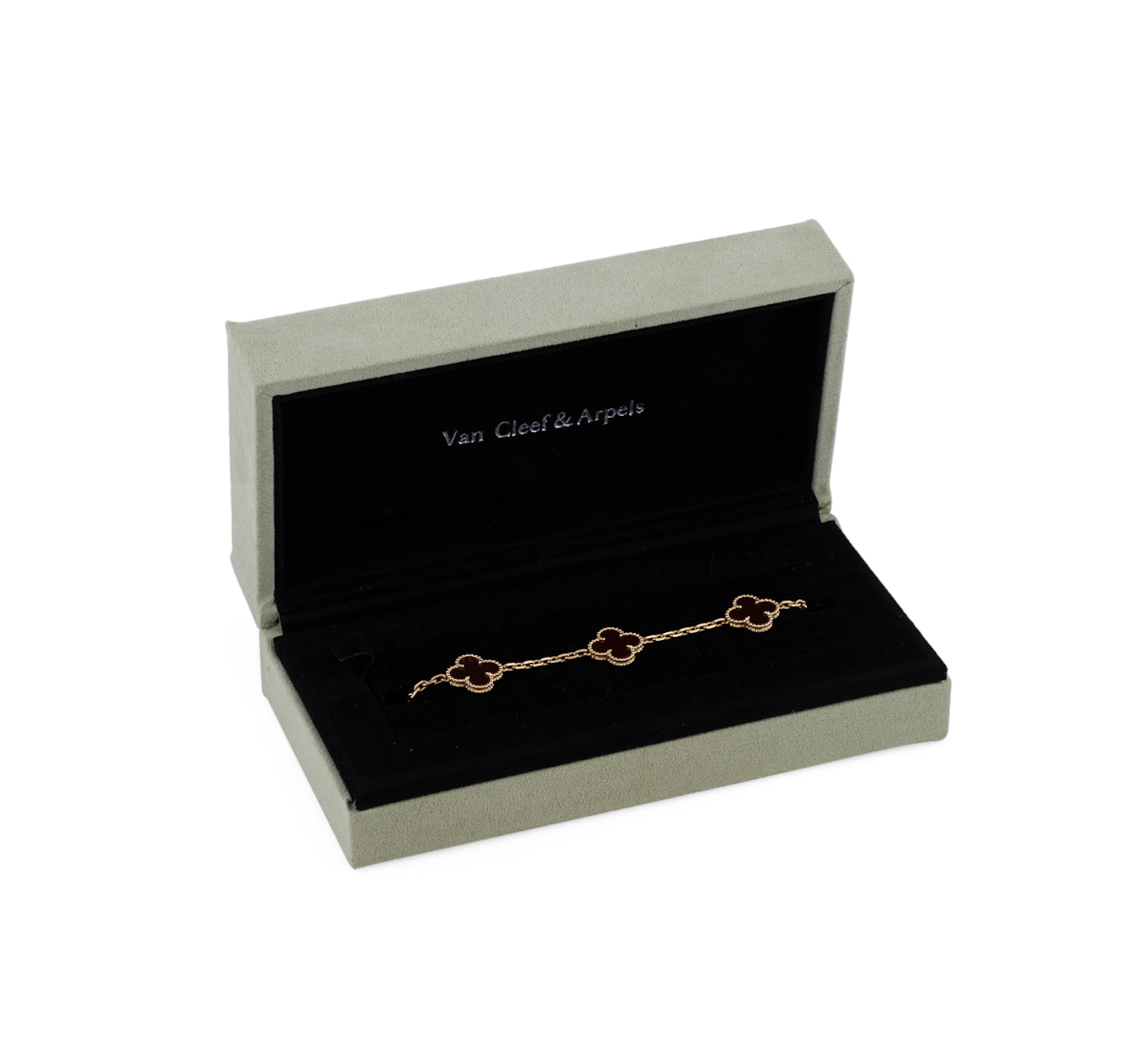 Van Cleef & Arpels, Carnelian Alhambra Bracelet