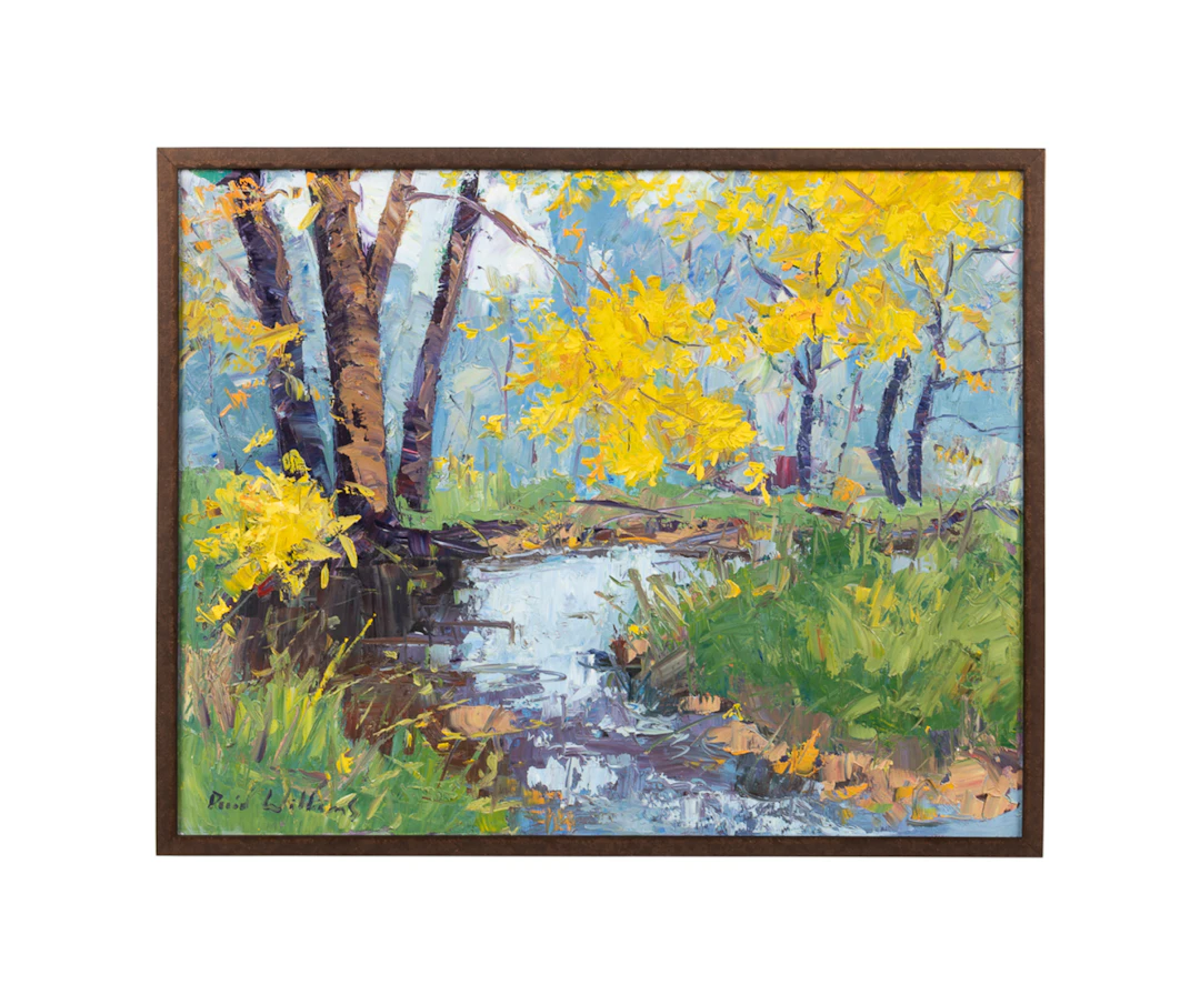 David A. Williams, "Woodland Pool", 21st C., O/C