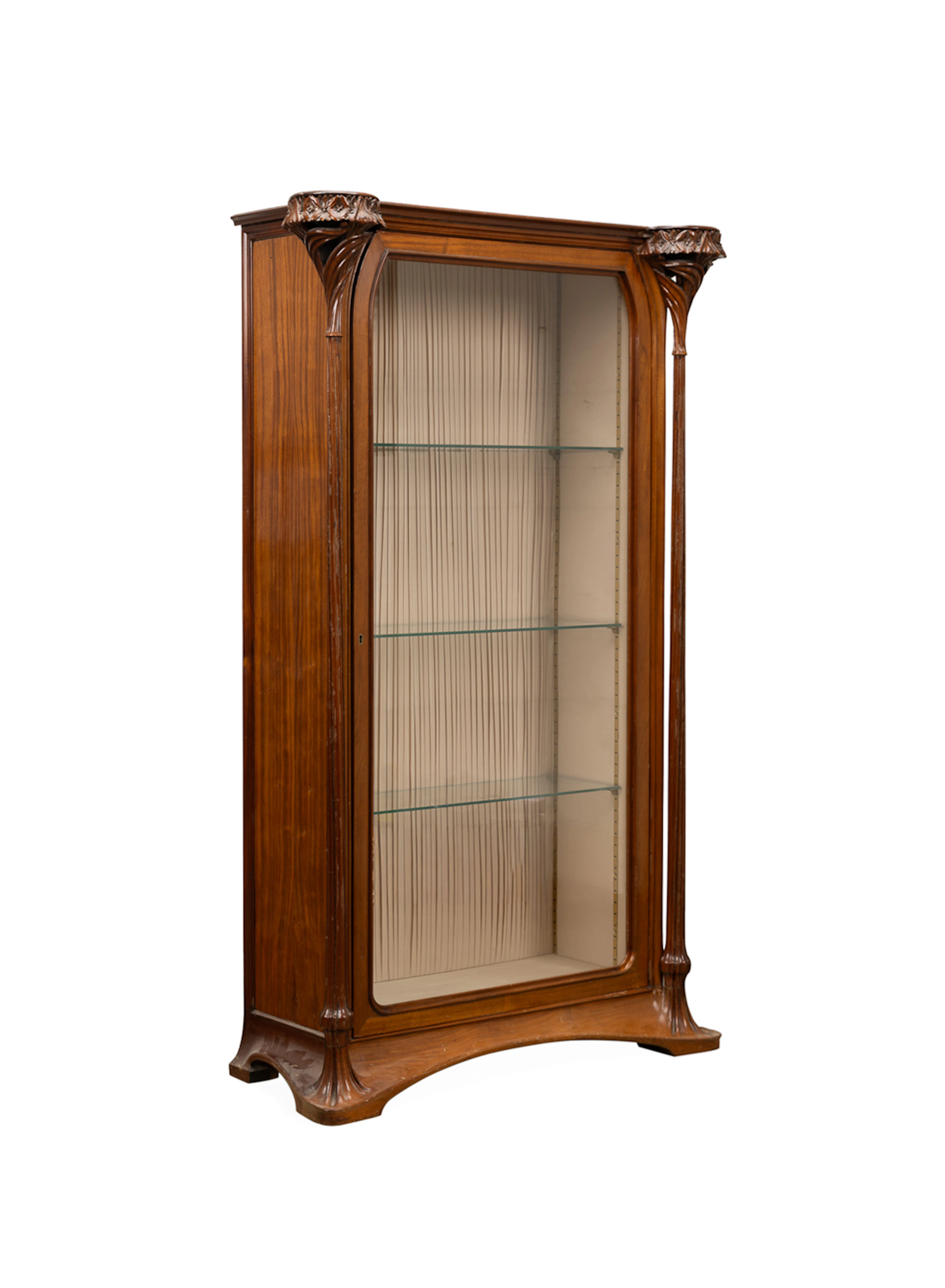 Louis Majorelle, "Jonquille" Walnut Vitrine, C. 1900