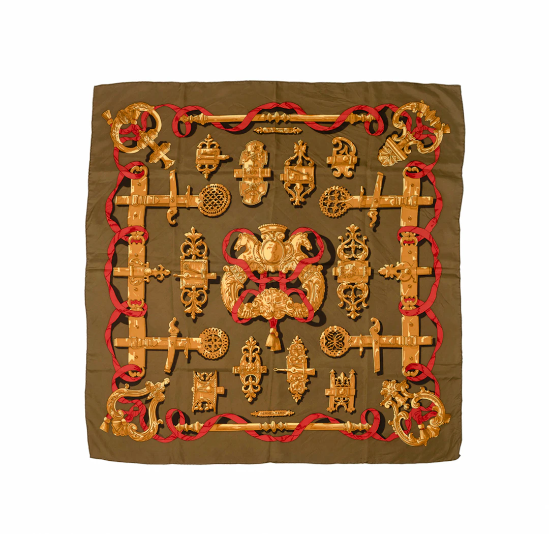 Hermes, "Ferronnerie" Silk Scarf