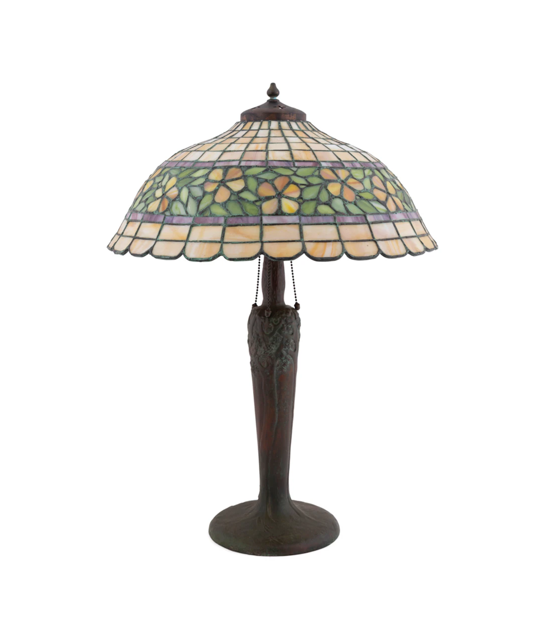 Handel Floral Stained Glass Table Lamp, No. 5784