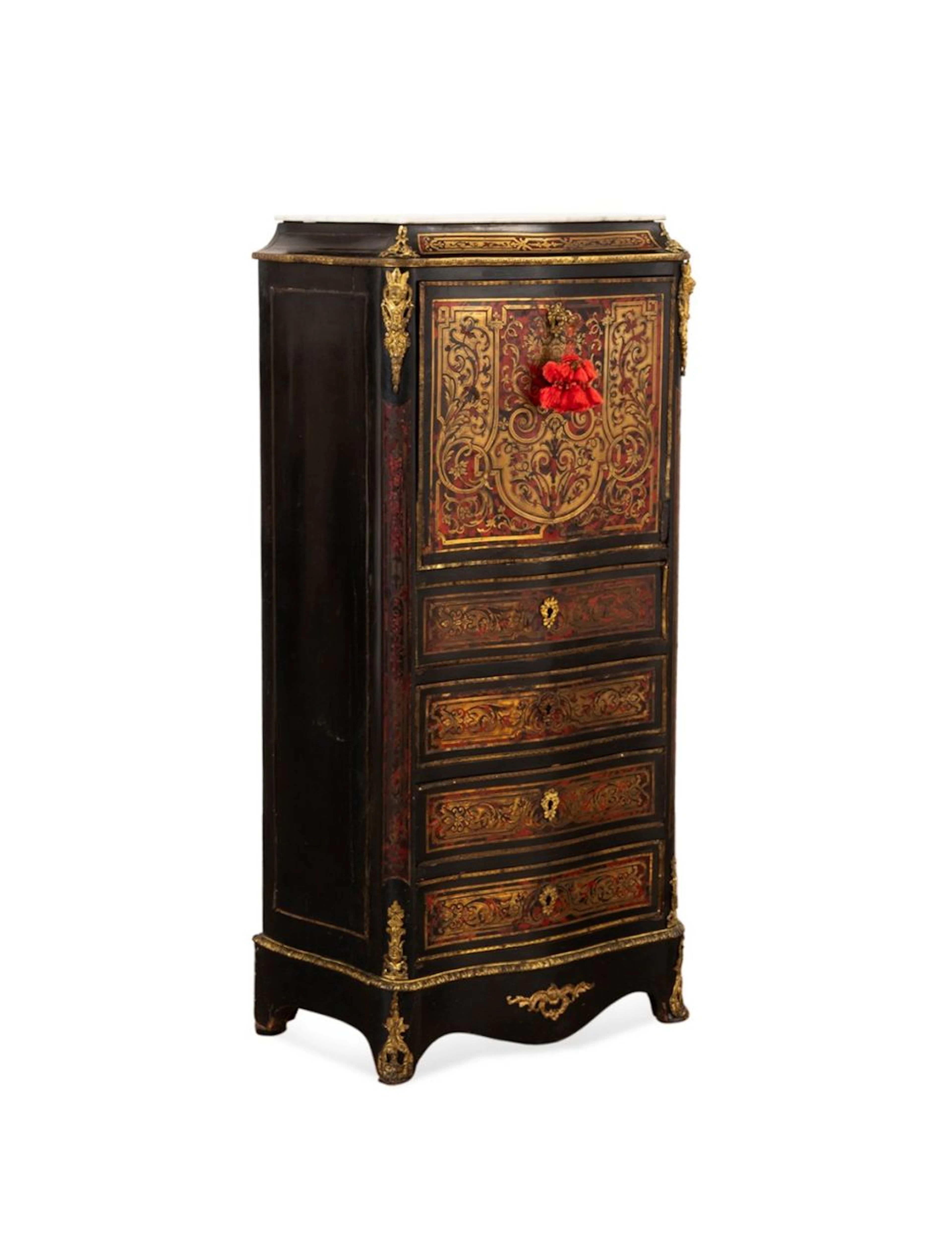 19th C. Napoleon III Boulle Secretaire a Abattant