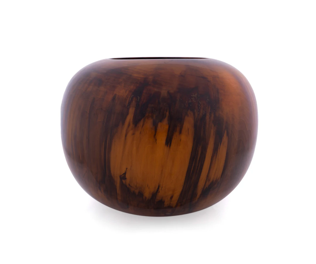 Ed Moulthrop, Lg. Turned Figured Tulipwood Bowl