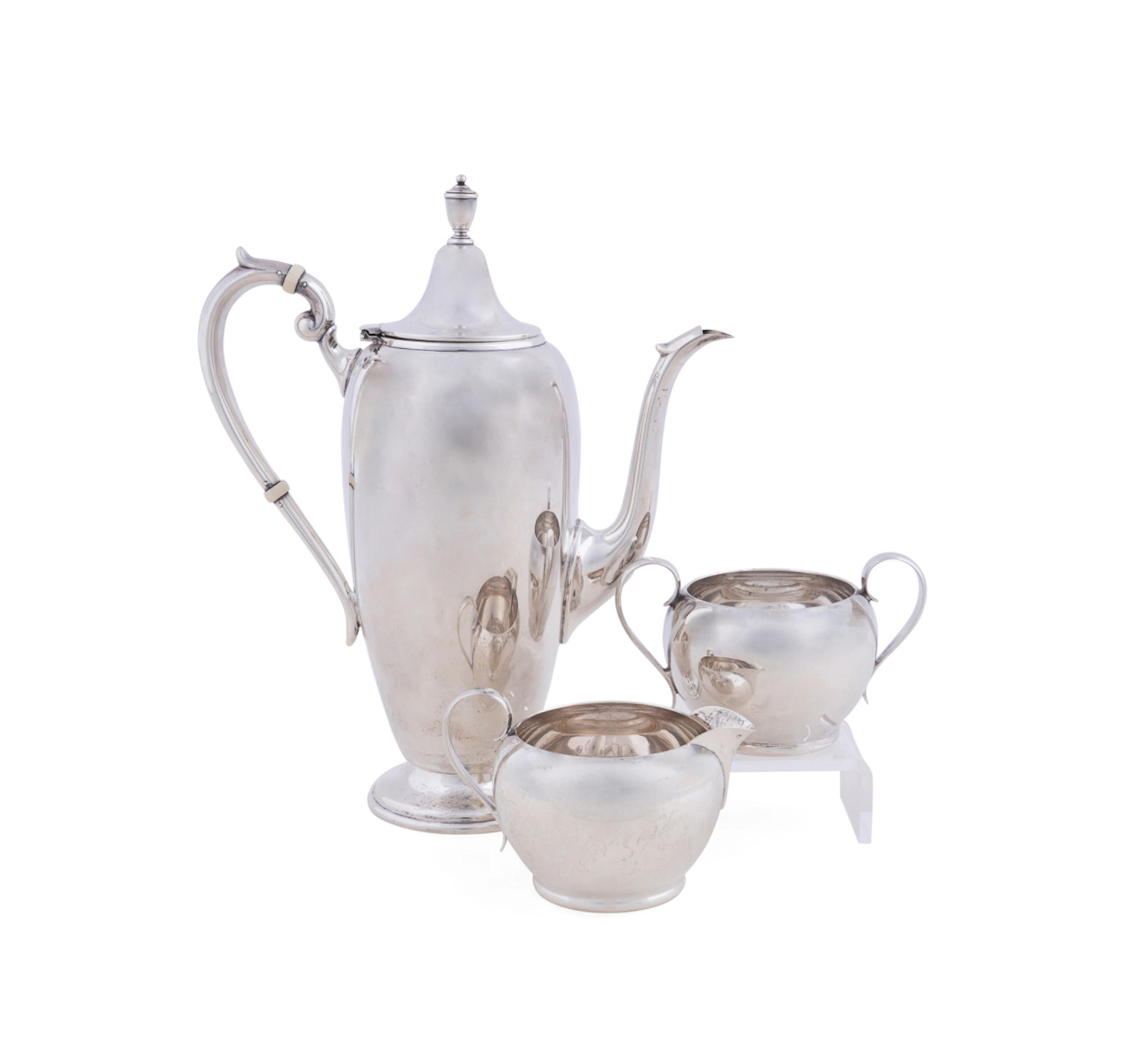 Gorham, 3 Piece "Puritan" Sterling Coffee Service