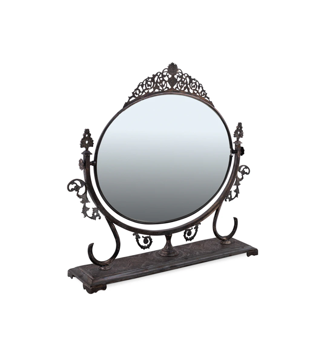Edwardian Style Silverplate Dressing Table Mirror