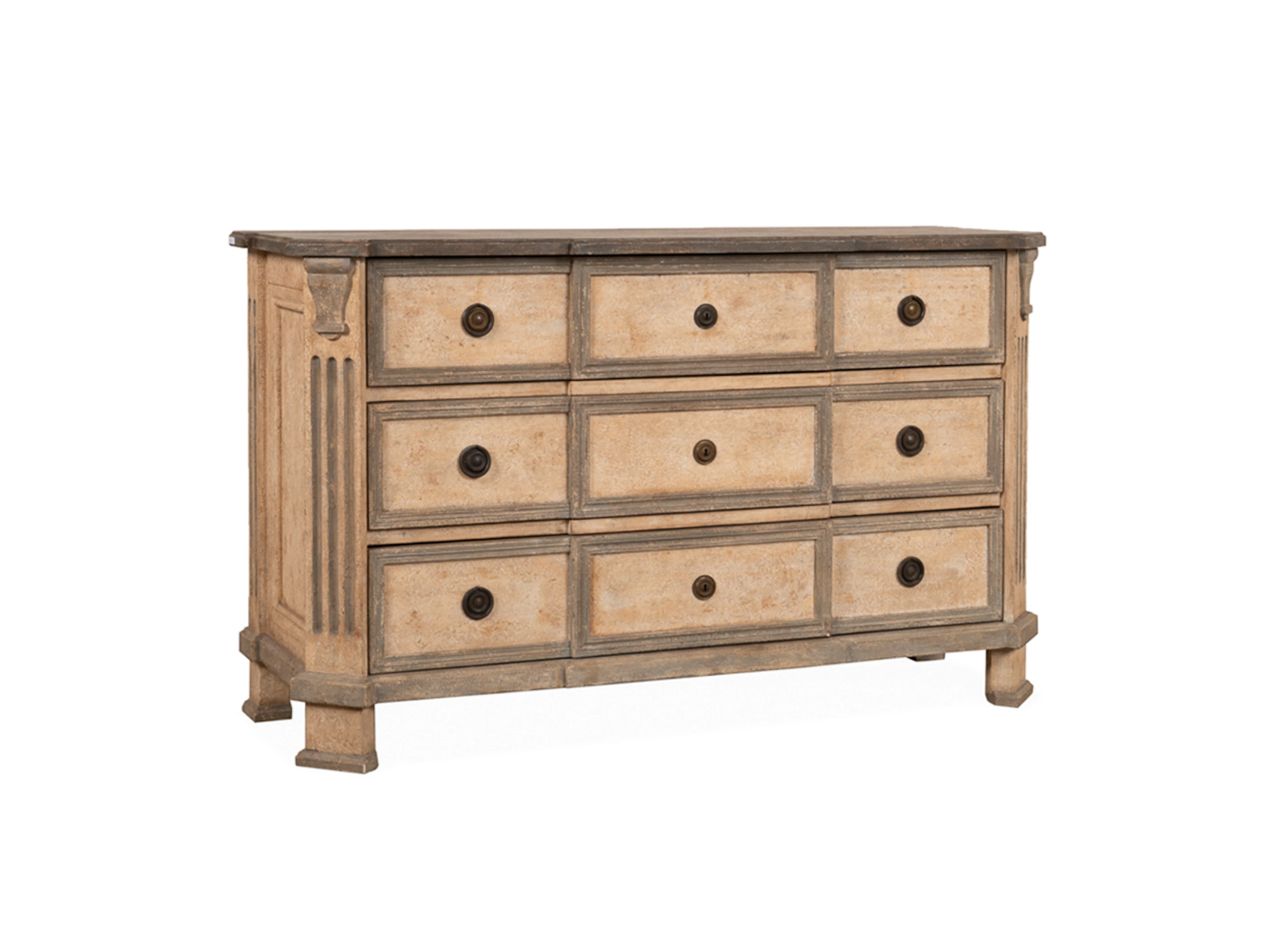 Paul Ferrante Italian Polychrome Chest of Drawers