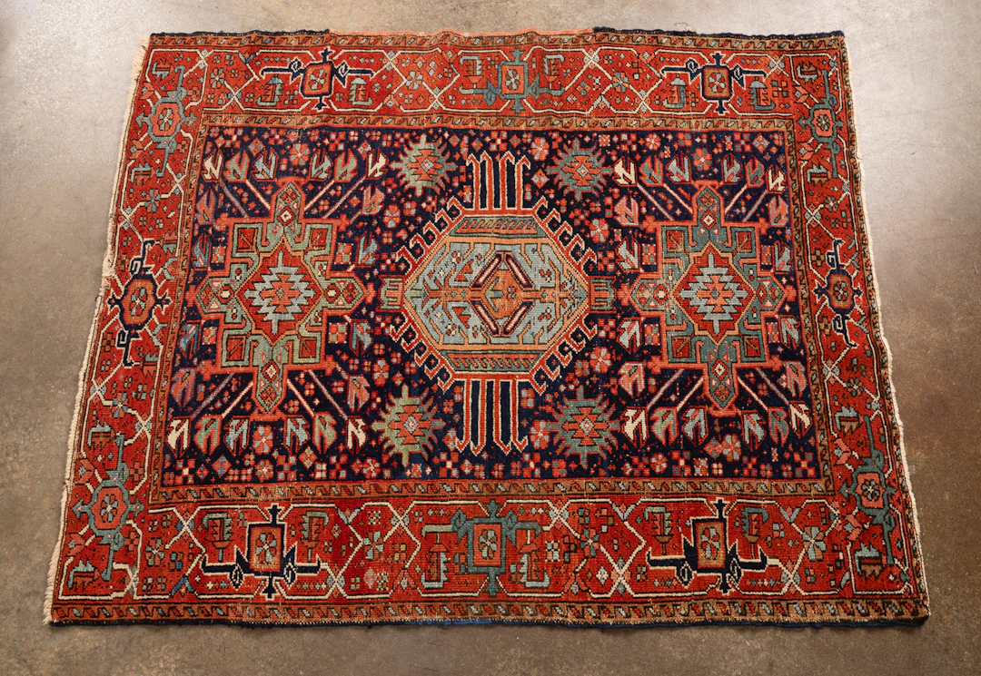 Persian Karajeh Rug, 20th C., Blue/Red/Green