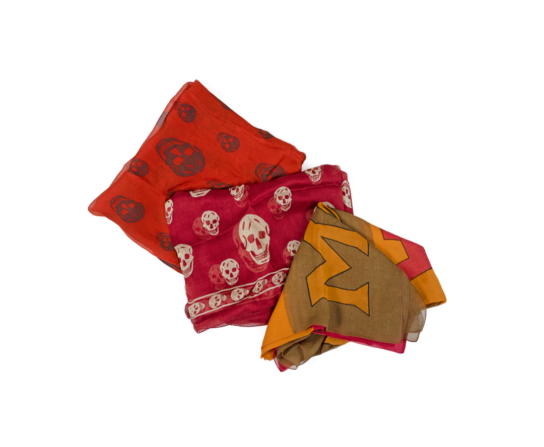 Alexander McQueen, Three Scarves, Silk & Chiffon