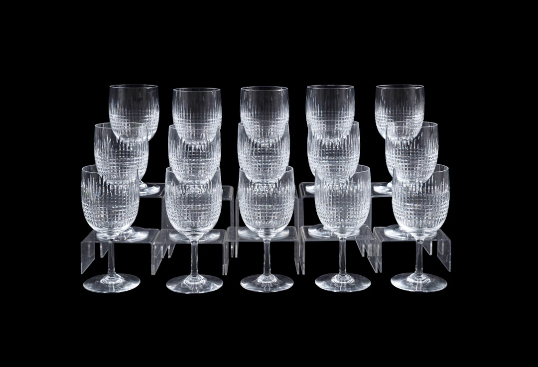 Baccarat, 12 "Nancy" Tall Crystal Water Goblets