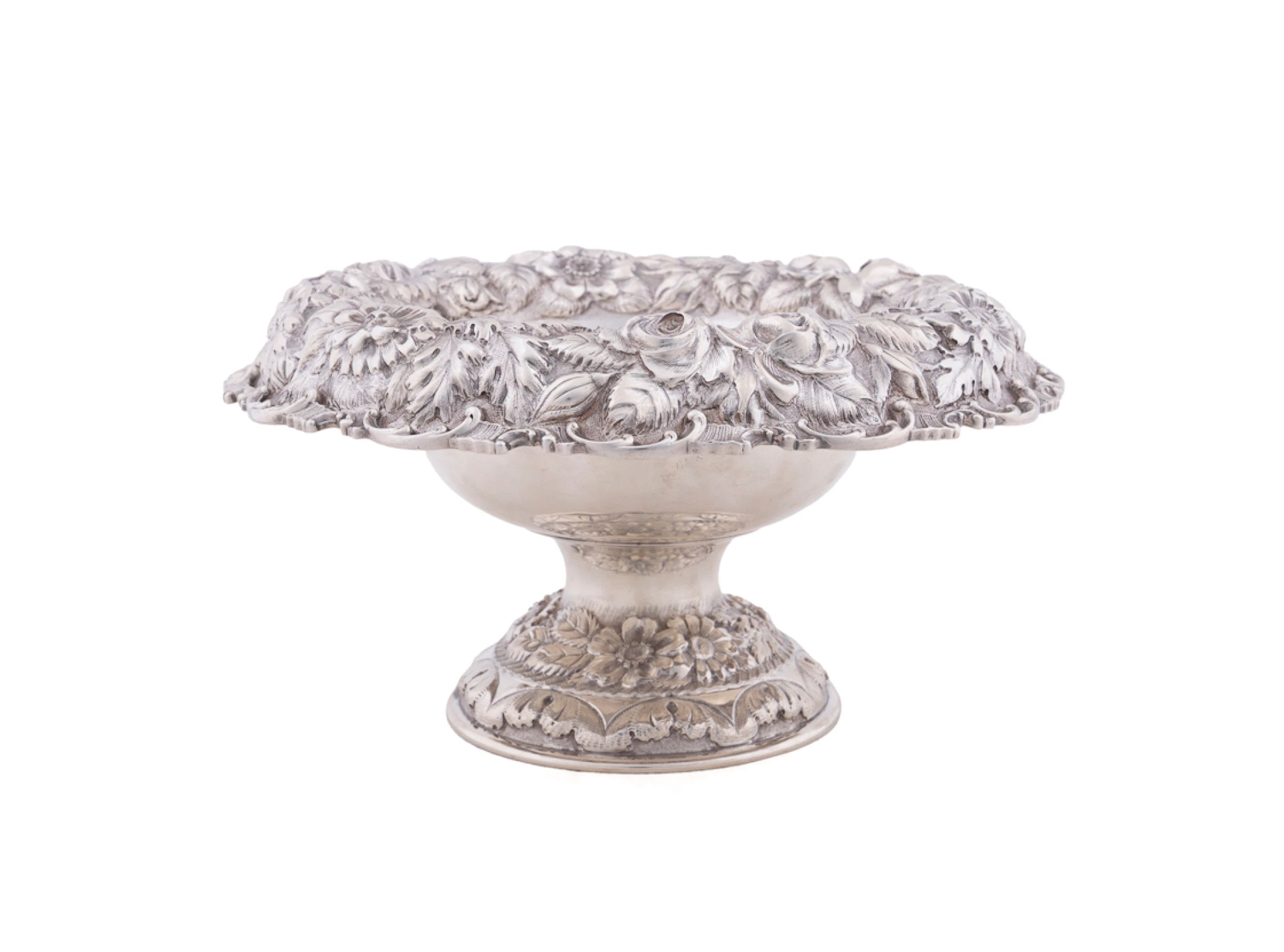 Stieff Co. Repousse Sterling Centerpiece, 1925