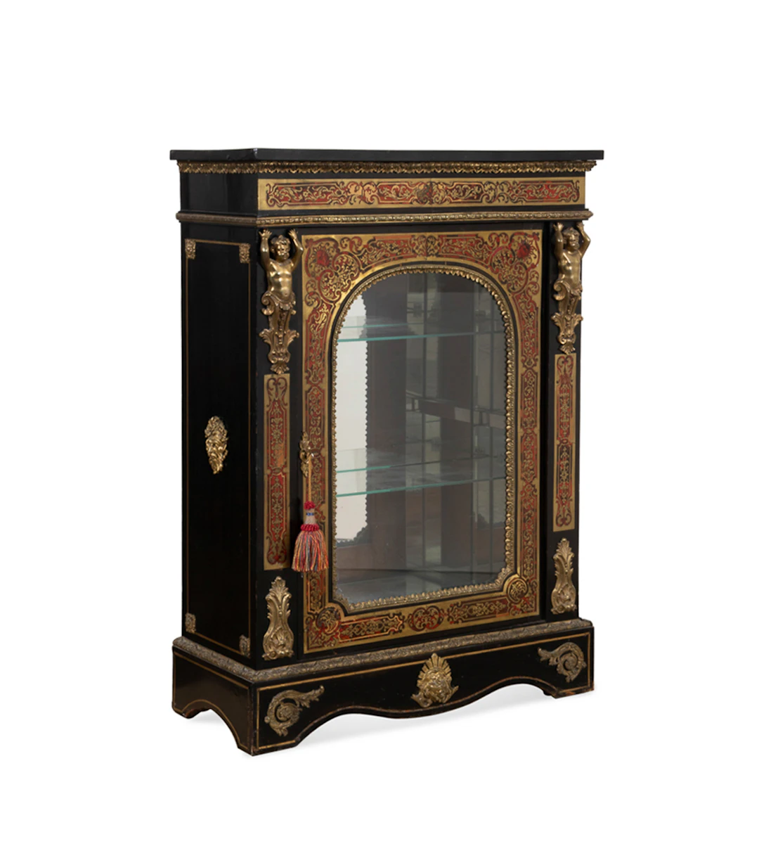 Napoleon III Style Ormolu Mounted Boulle Vitrine