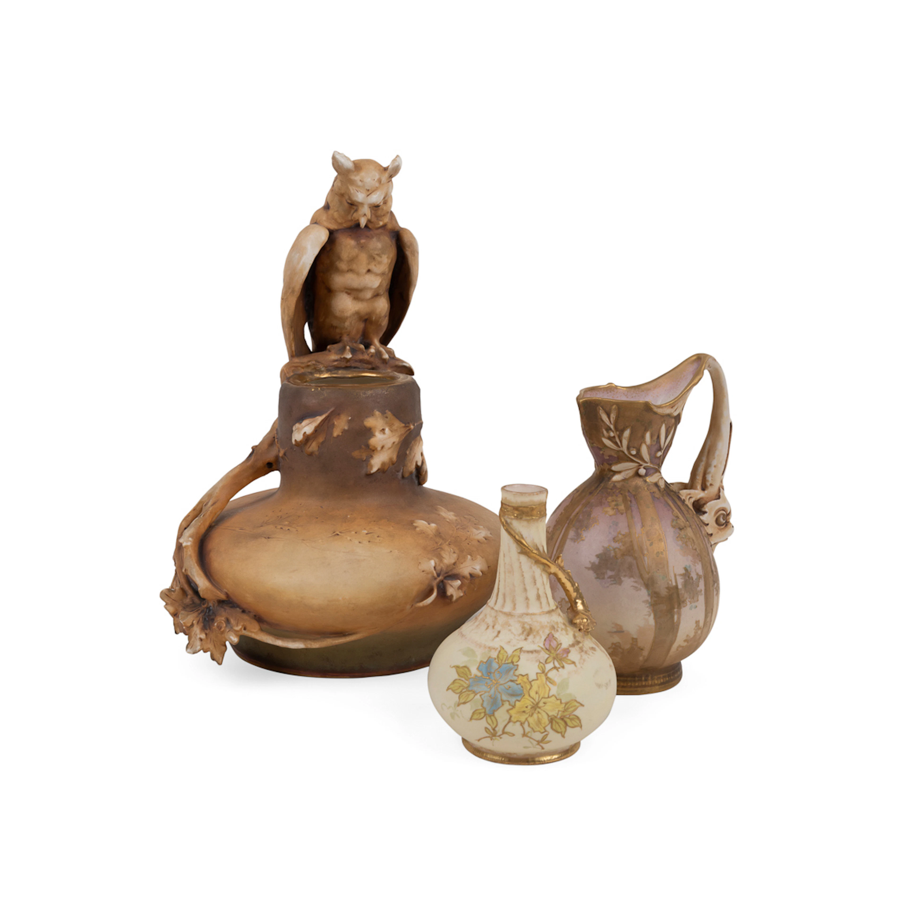 Imperial Amphora, Three Art Nouveau Vessels