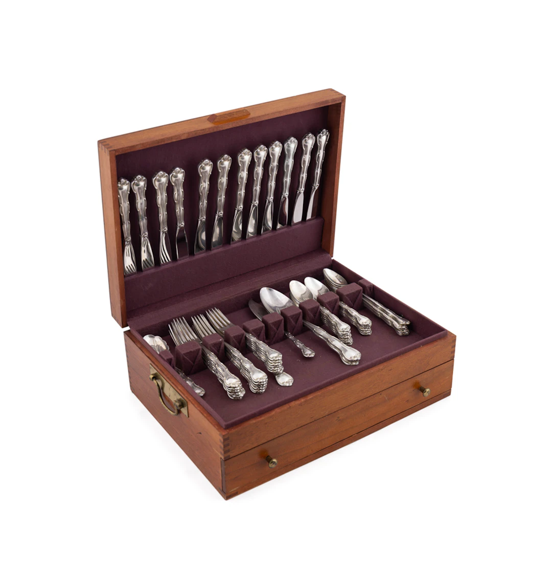 67pcs Gorham "Rondo" Sterling Flatware Service for 7