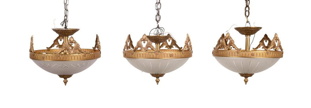 Three Neoclassical Style Ceiling Fixtures, 2008