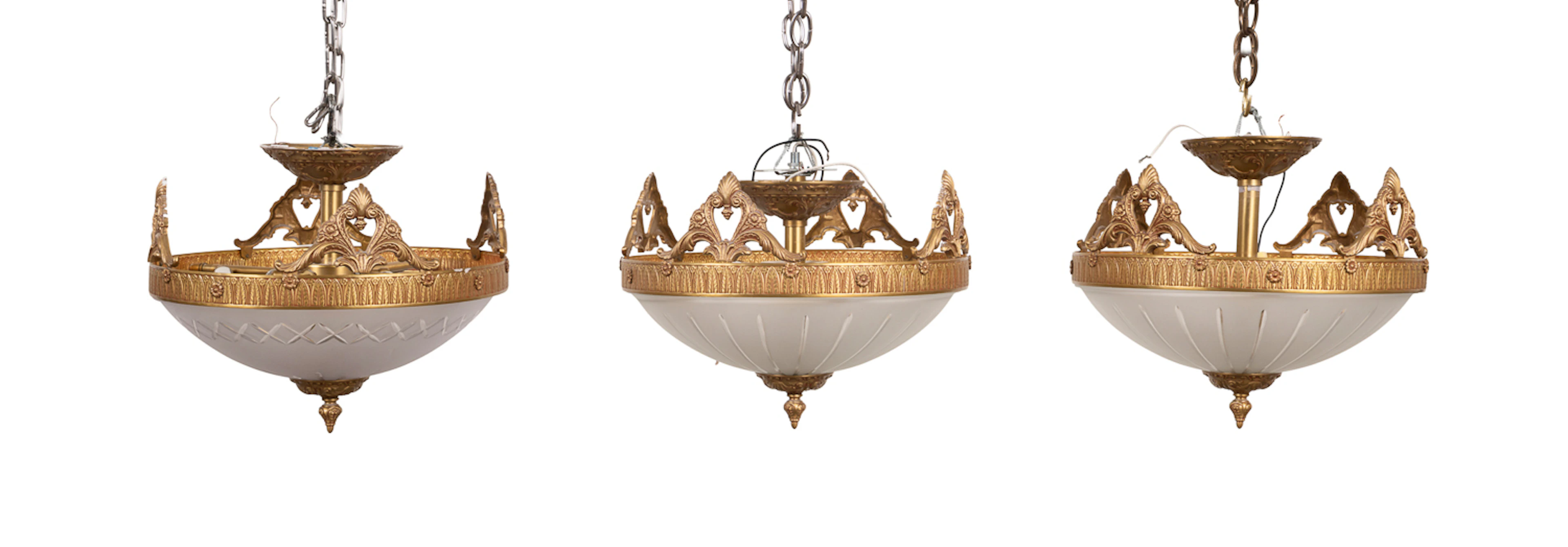 Three Neoclassical Style Ceiling Fixtures, 2008