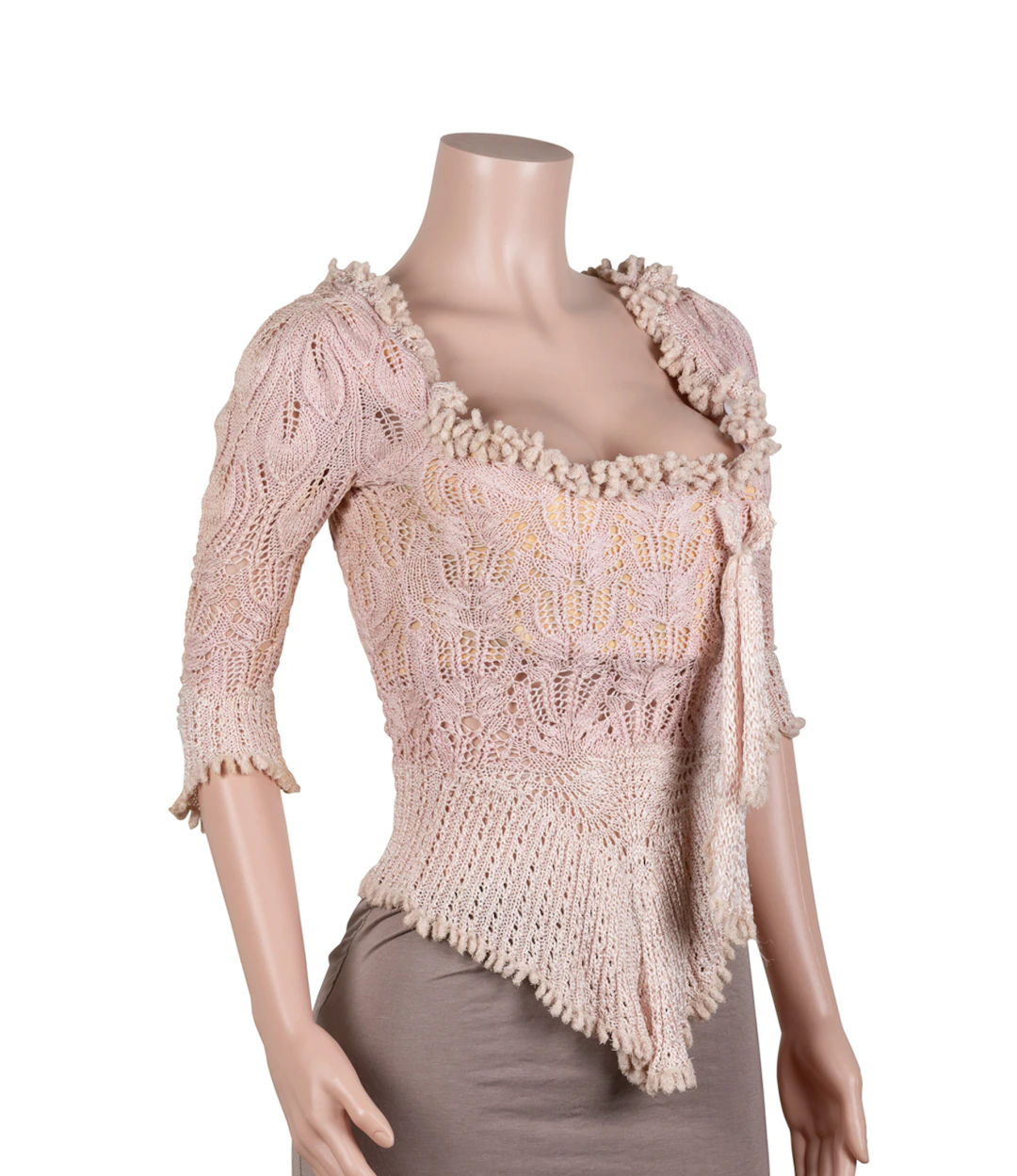 Vivienne Westwood S/S 1994 Pink Knit Corset Top