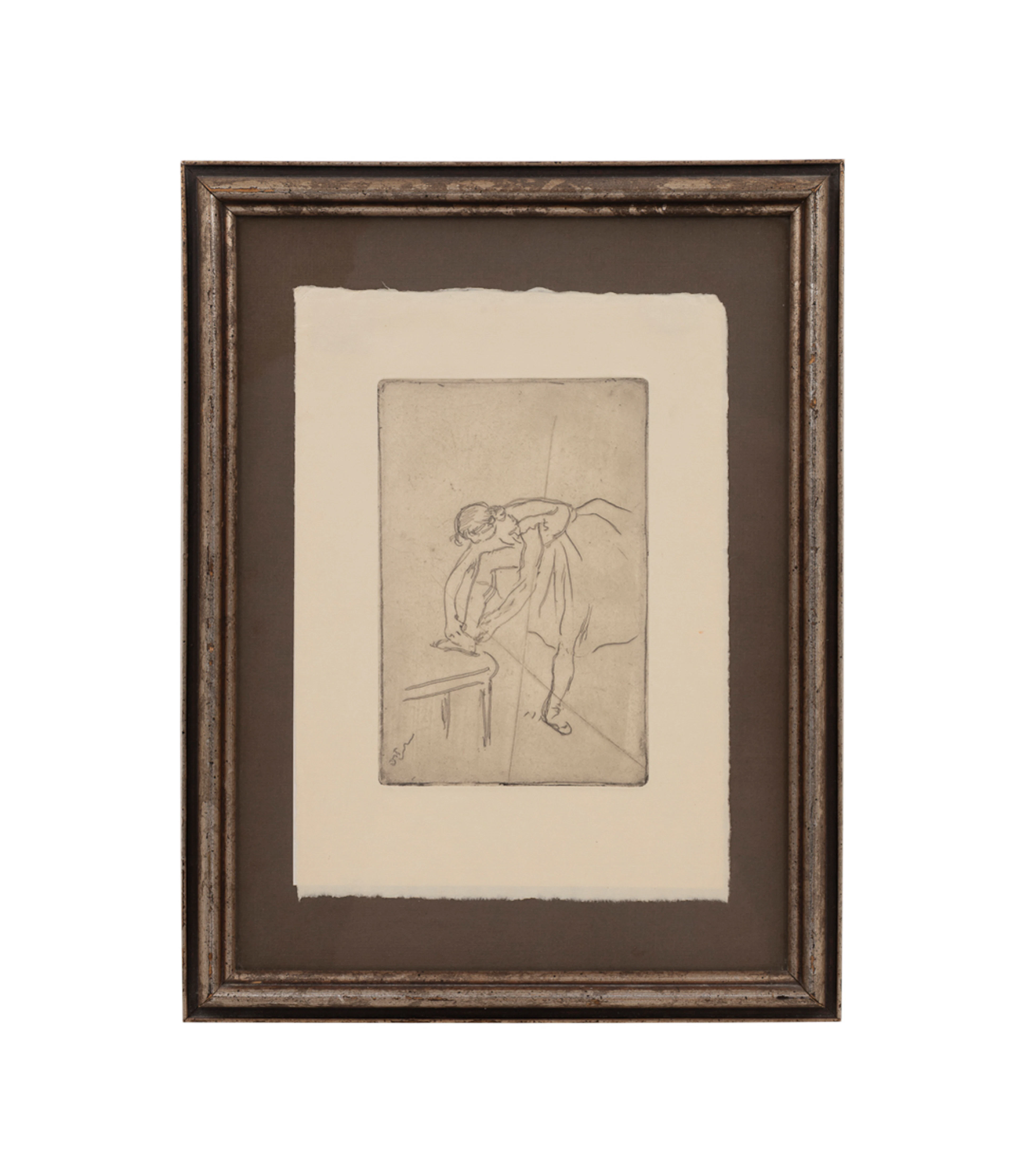 Edgar Degas (after), "Dancer", Etching