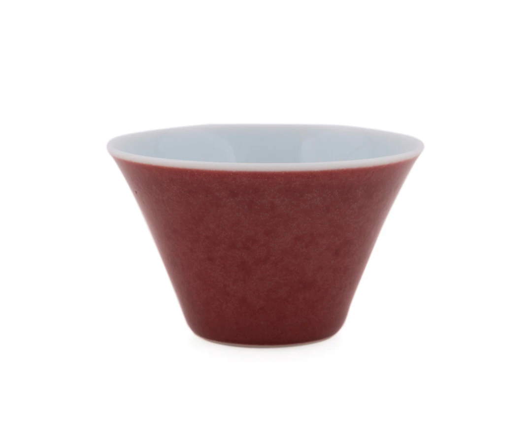 19th C. Chinese Copper Red Glazed Porcelain Cup
