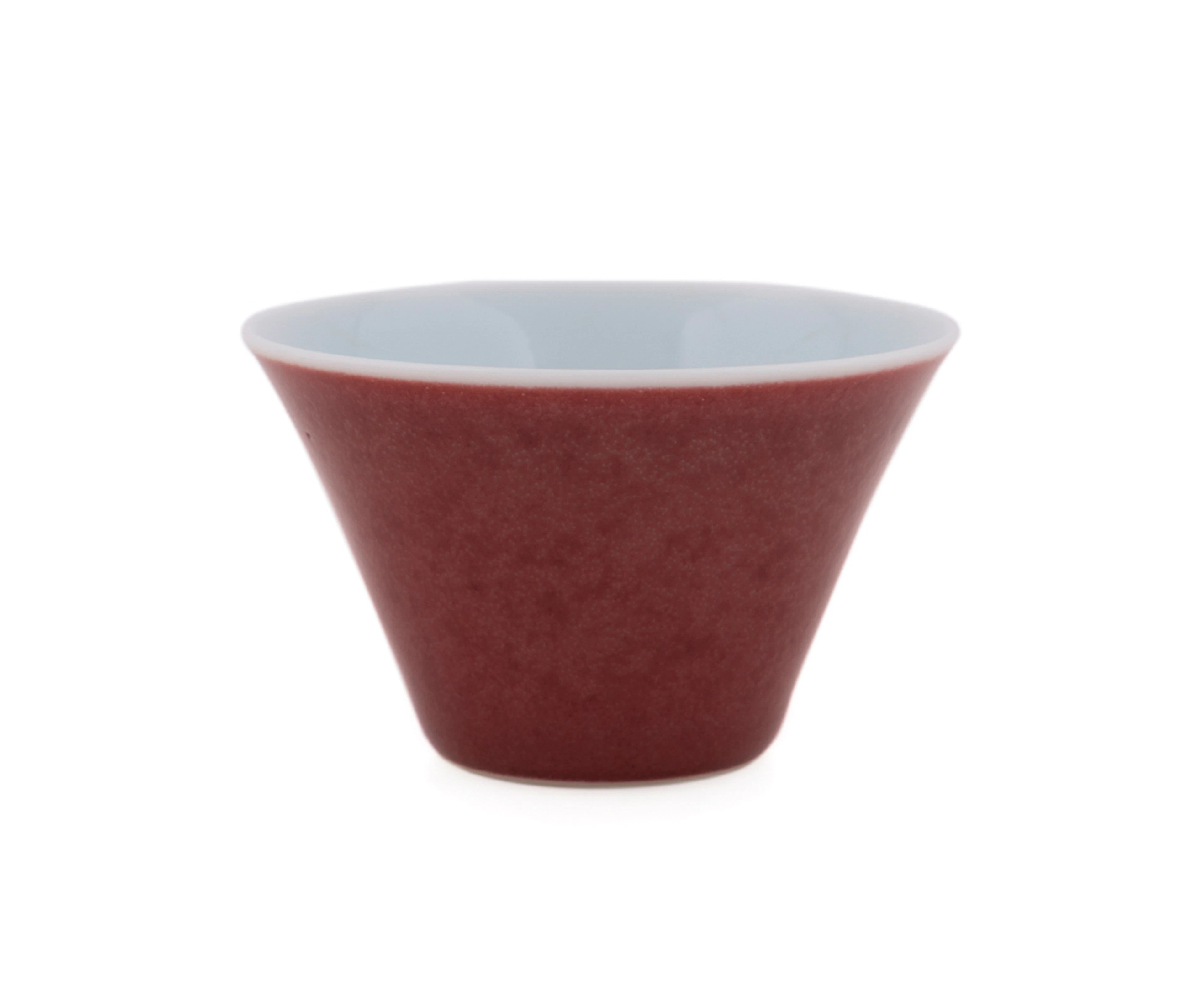 19th C. Chinese Copper Red Glazed Porcelain Cup