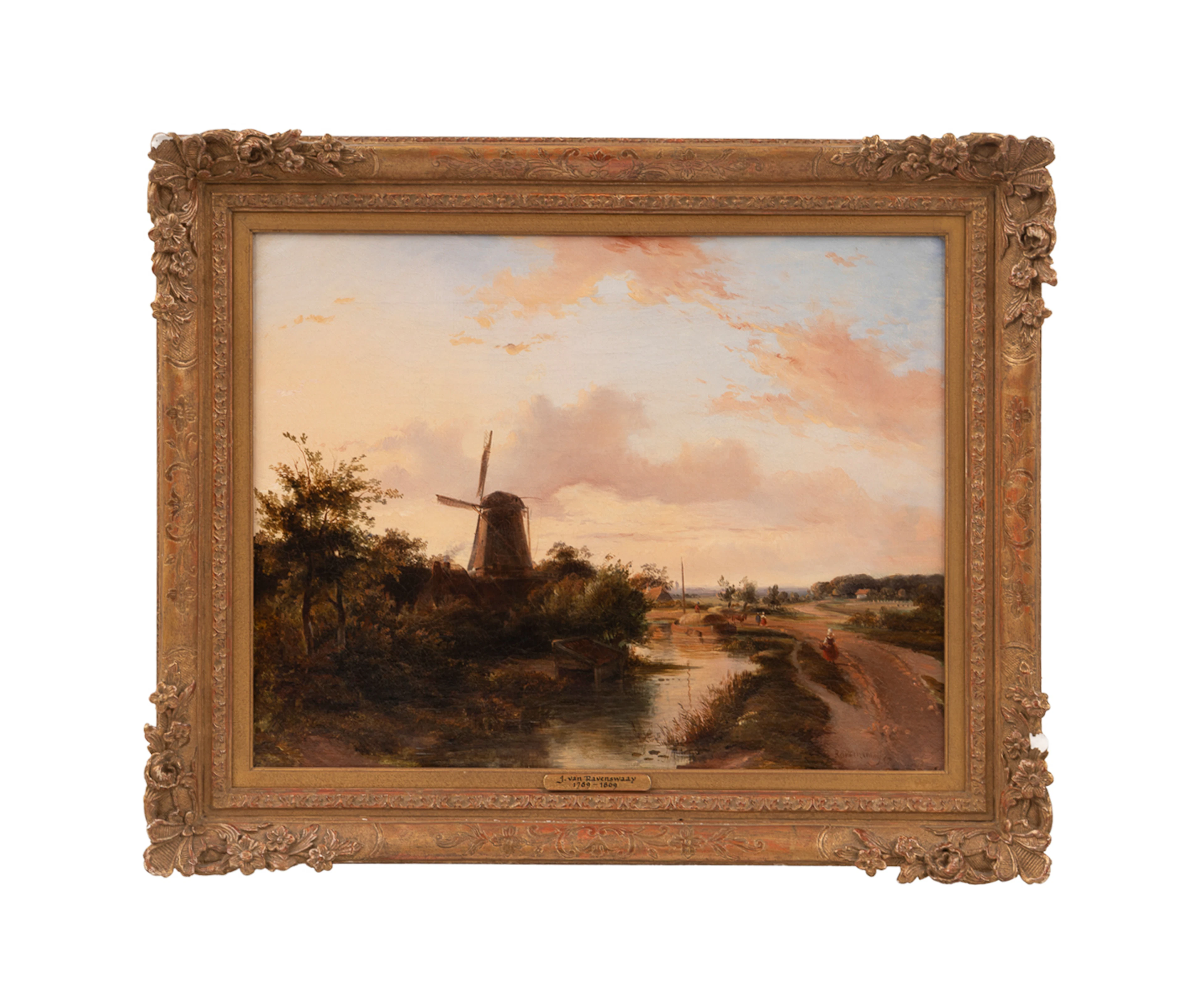 Jan van Ravenswaay, Landscape, Mid-19th C., O/C