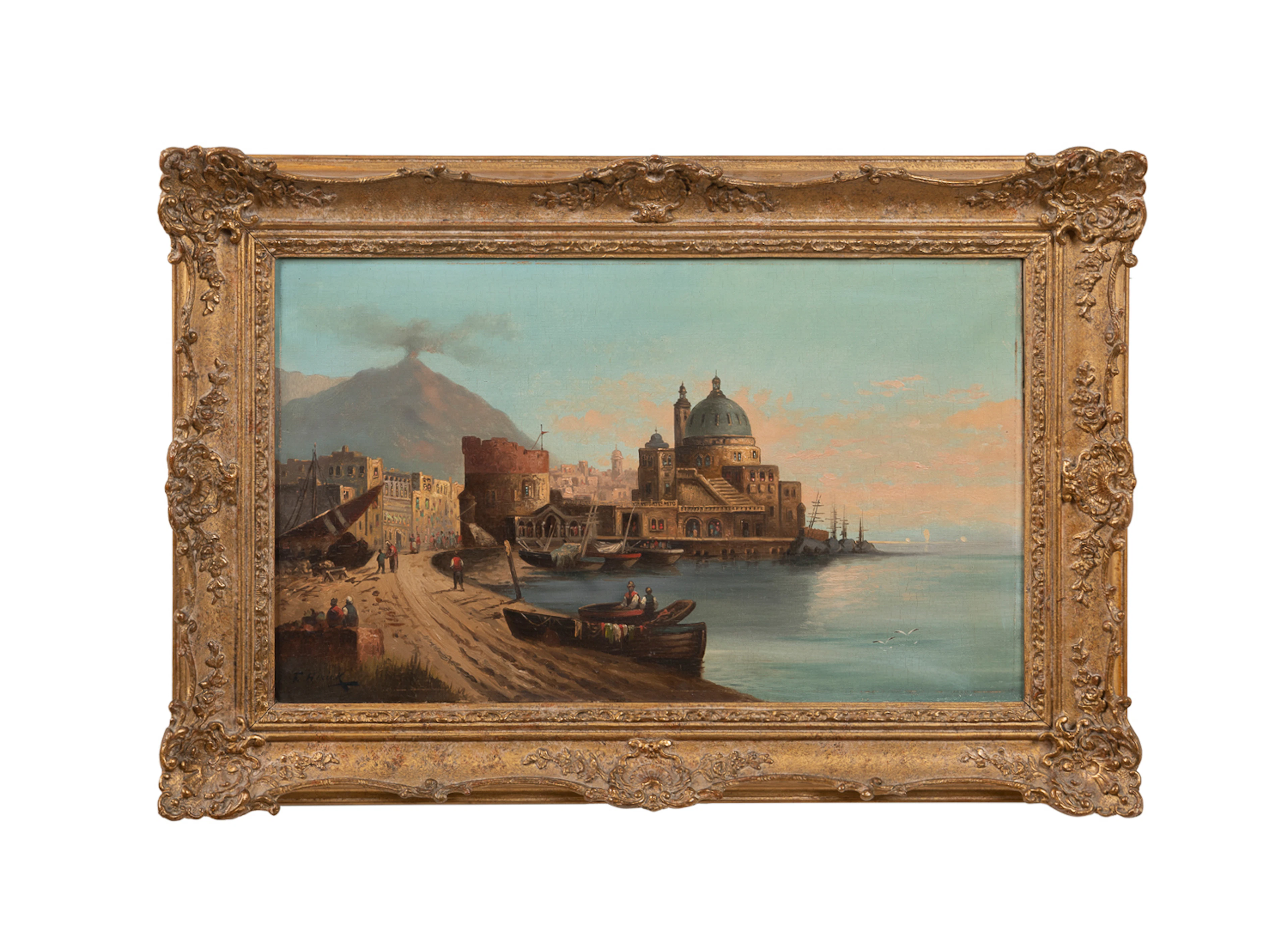 K. Kaufmann, "Torre del Greco", 19th C., O/C