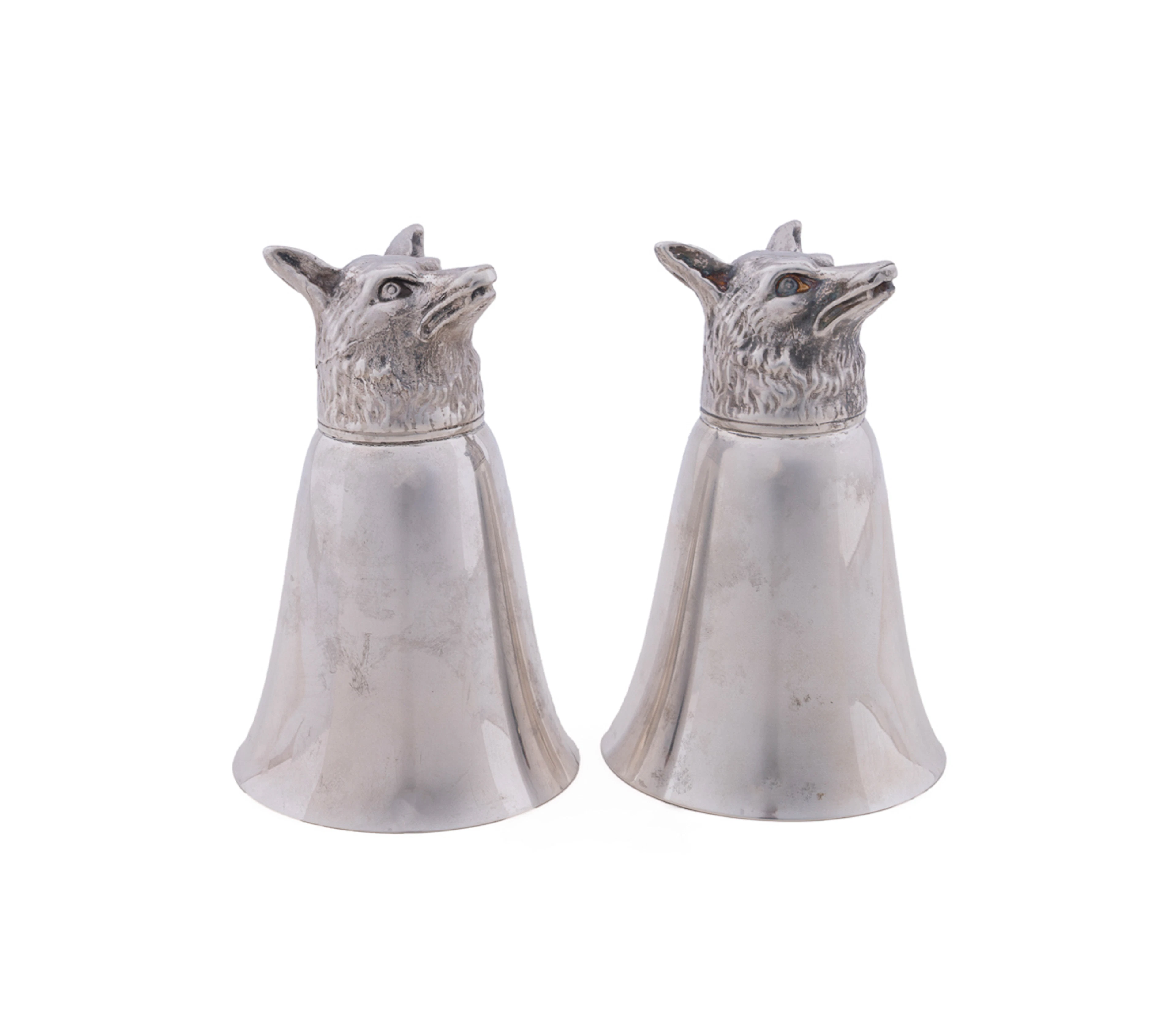 Piazzi (manner), Pair of Sterling Stirrup Cups