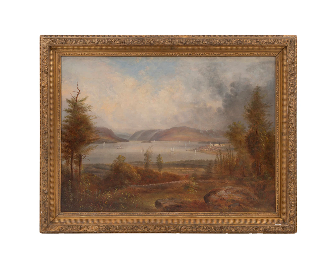 Hudson River School Landscape, 19th C., O/C