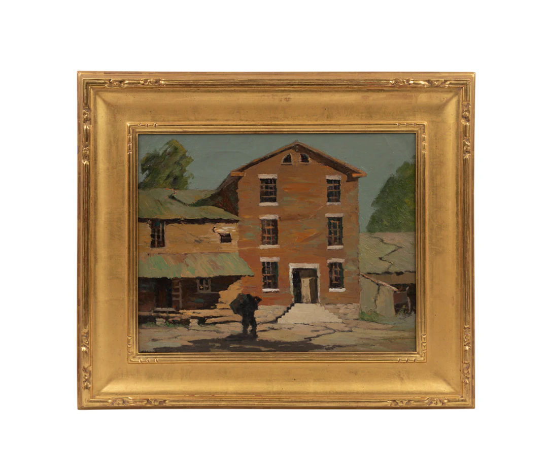 Oscar Soellner, "Grave Mill", 20th C., O/C