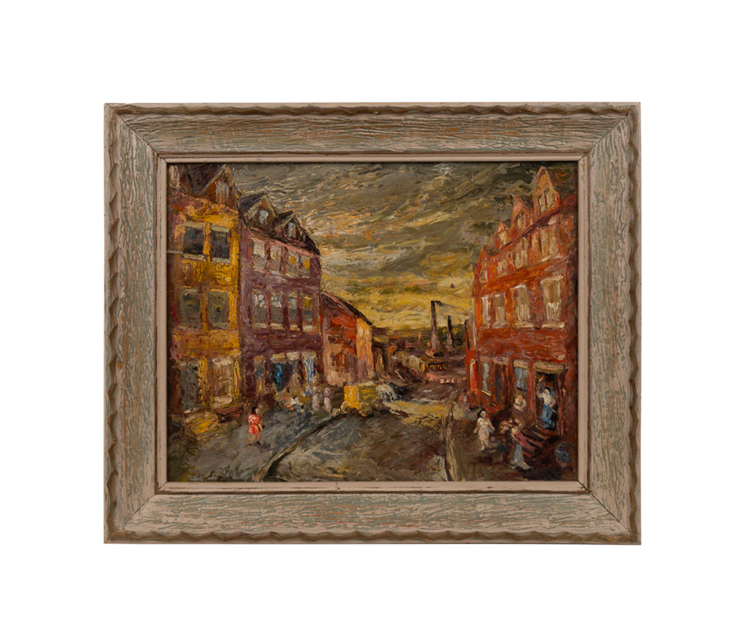 Charles Willette (attr.), Street Scene, 20th C.