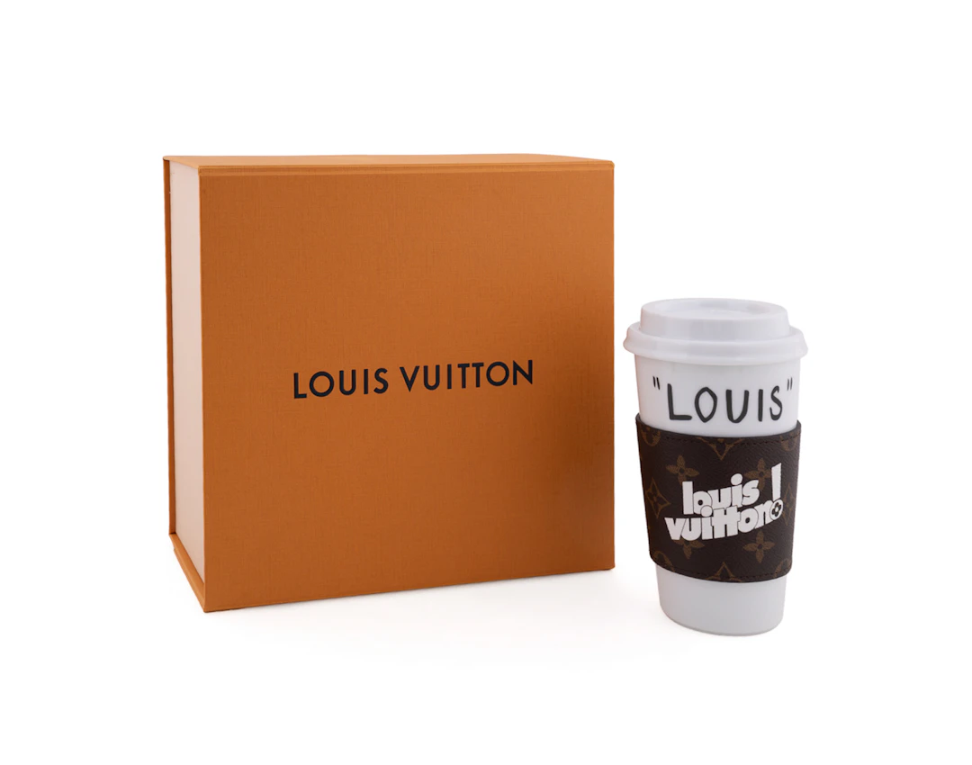 Louis Vuitton, "Louis" Coffee Cup & Sleeve