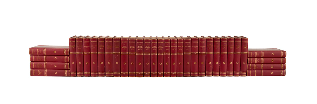 Charles Dickens, Thirty Three Volume Set of Books