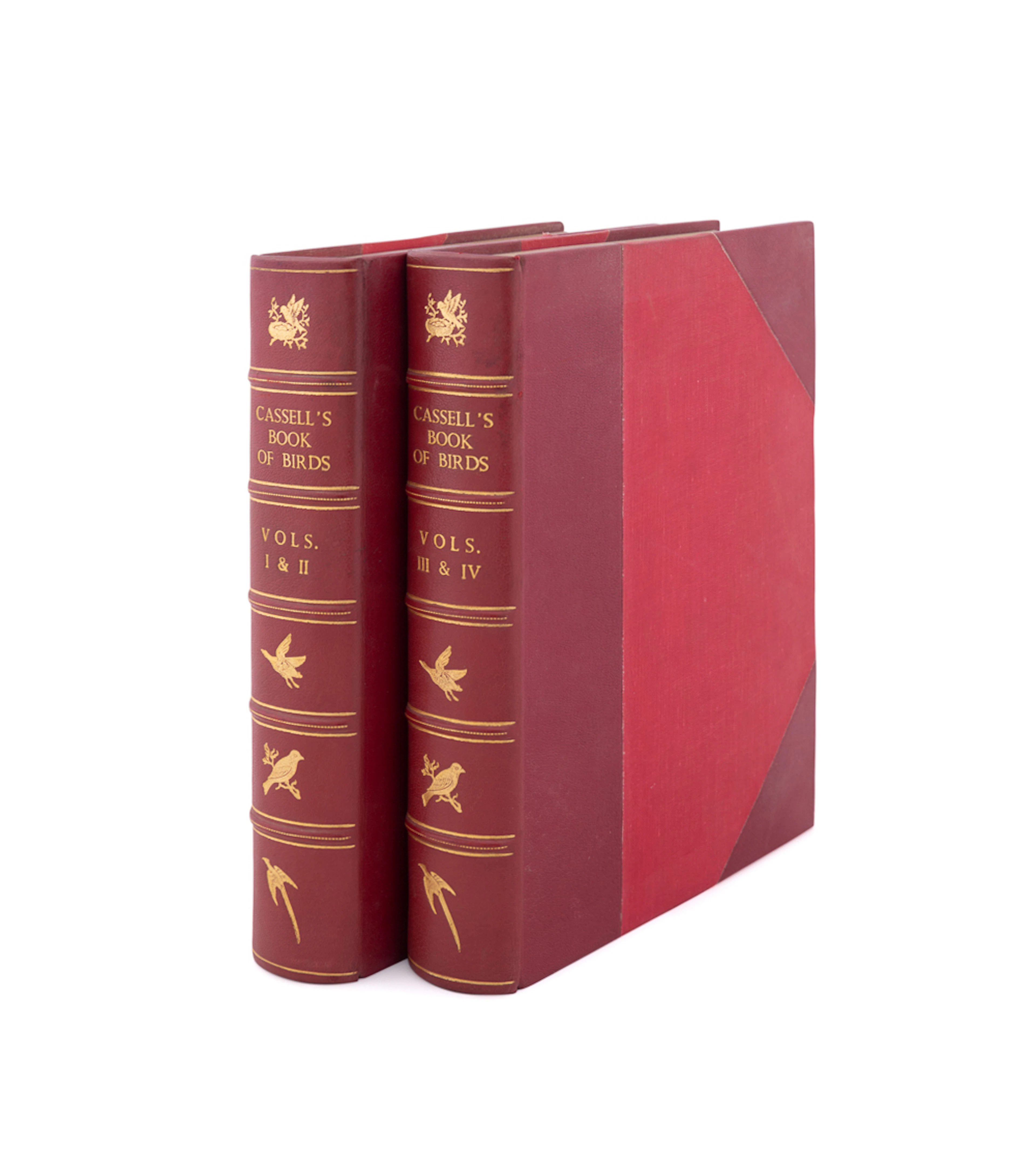 "Cassell's Book of Birds", 4 Volumes in 2 Books