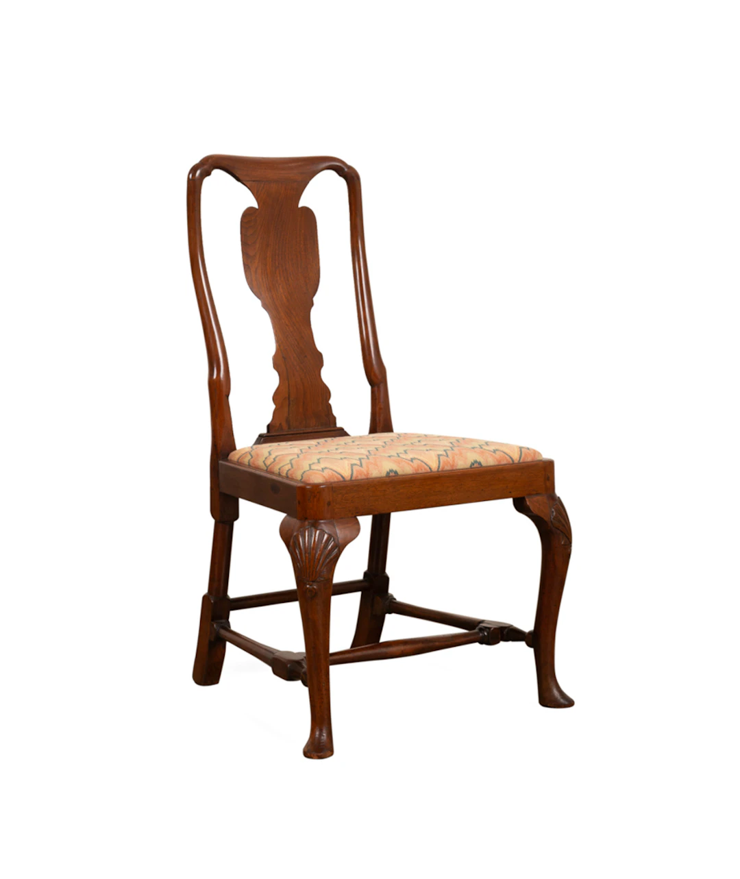 English Queen Anne Walnut Side Chair, C. 1740