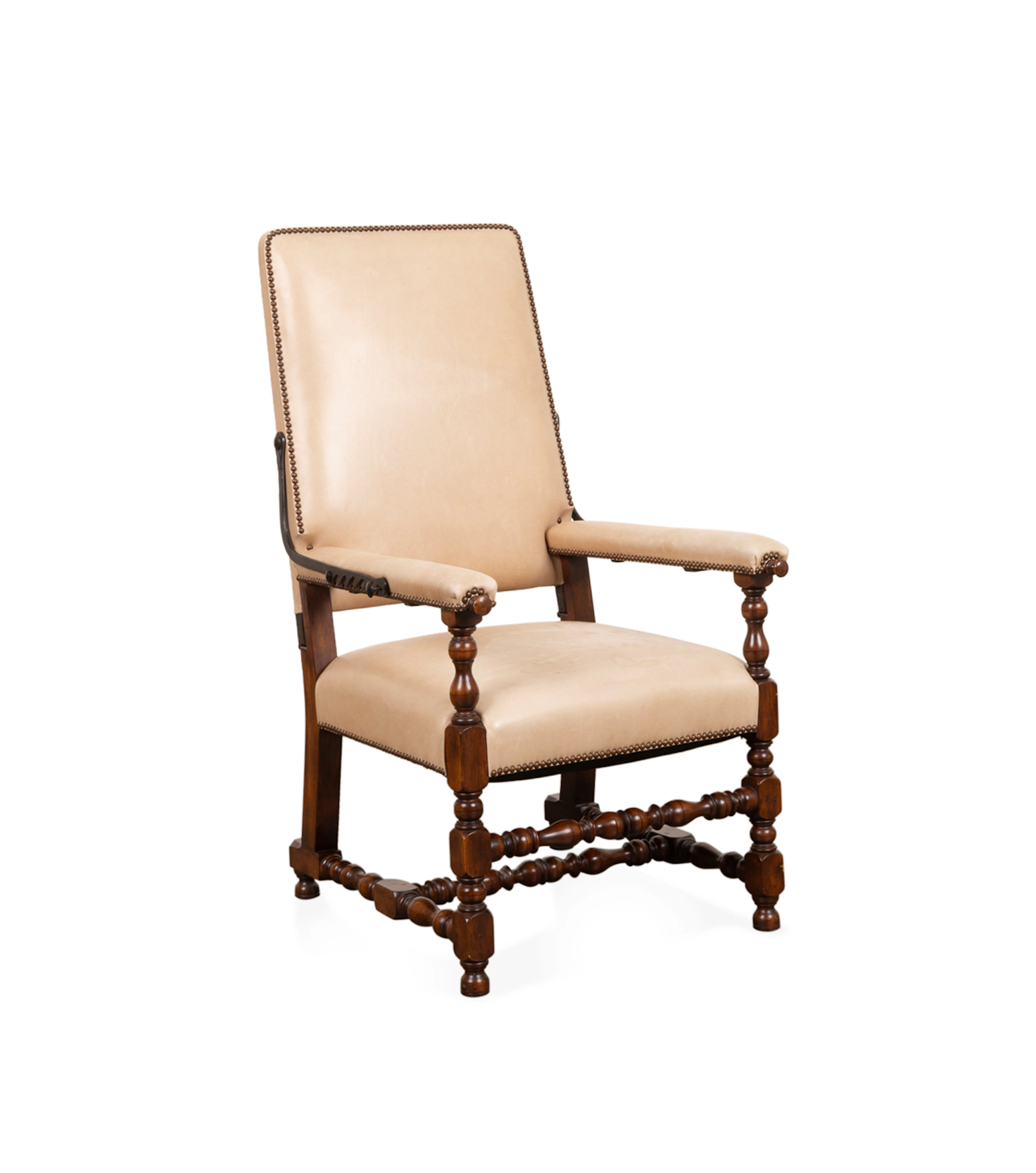 Paul Ferrante Leather "Recliner" Chair