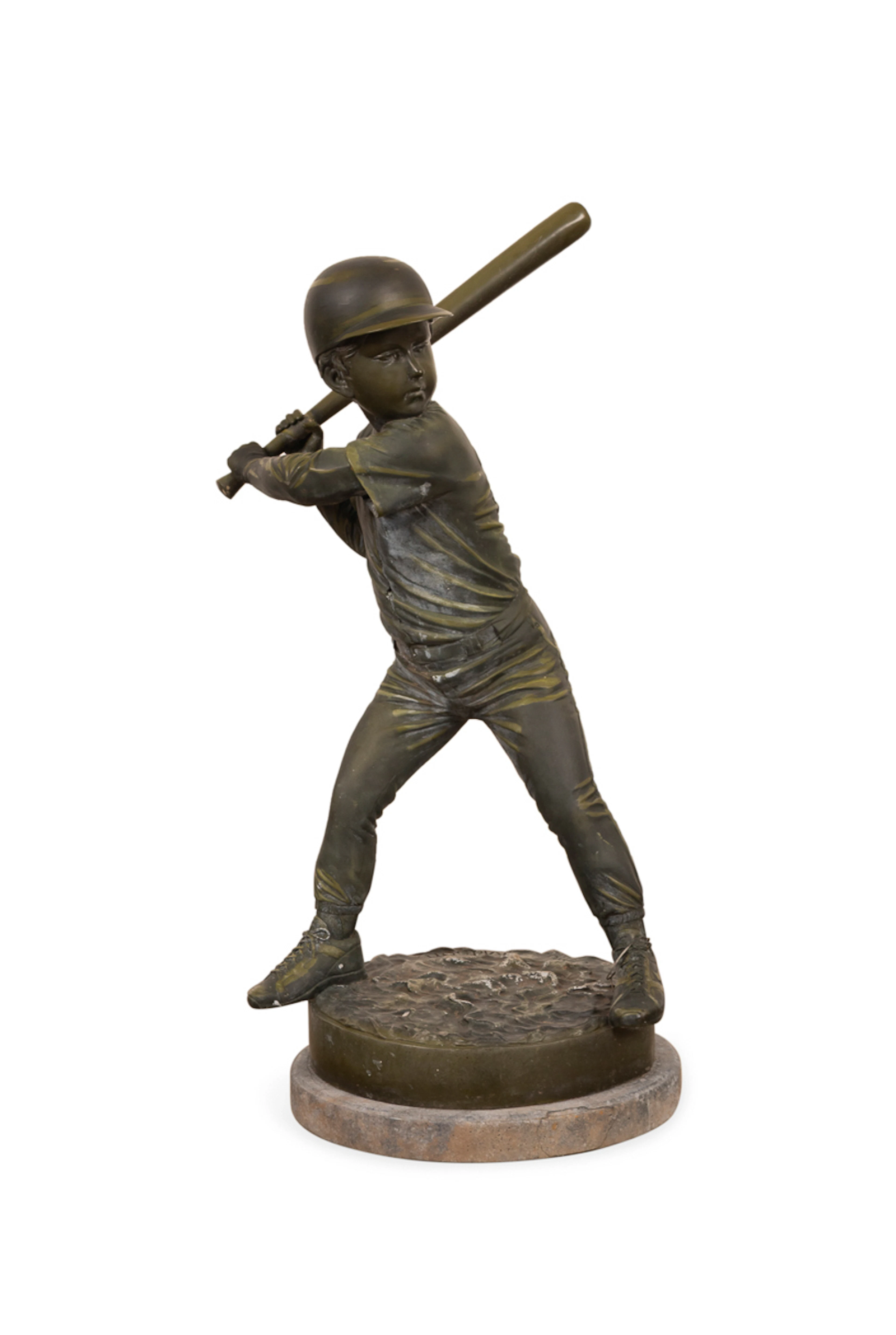 Jim Davidson (after), "Batter", Patinated Bronze