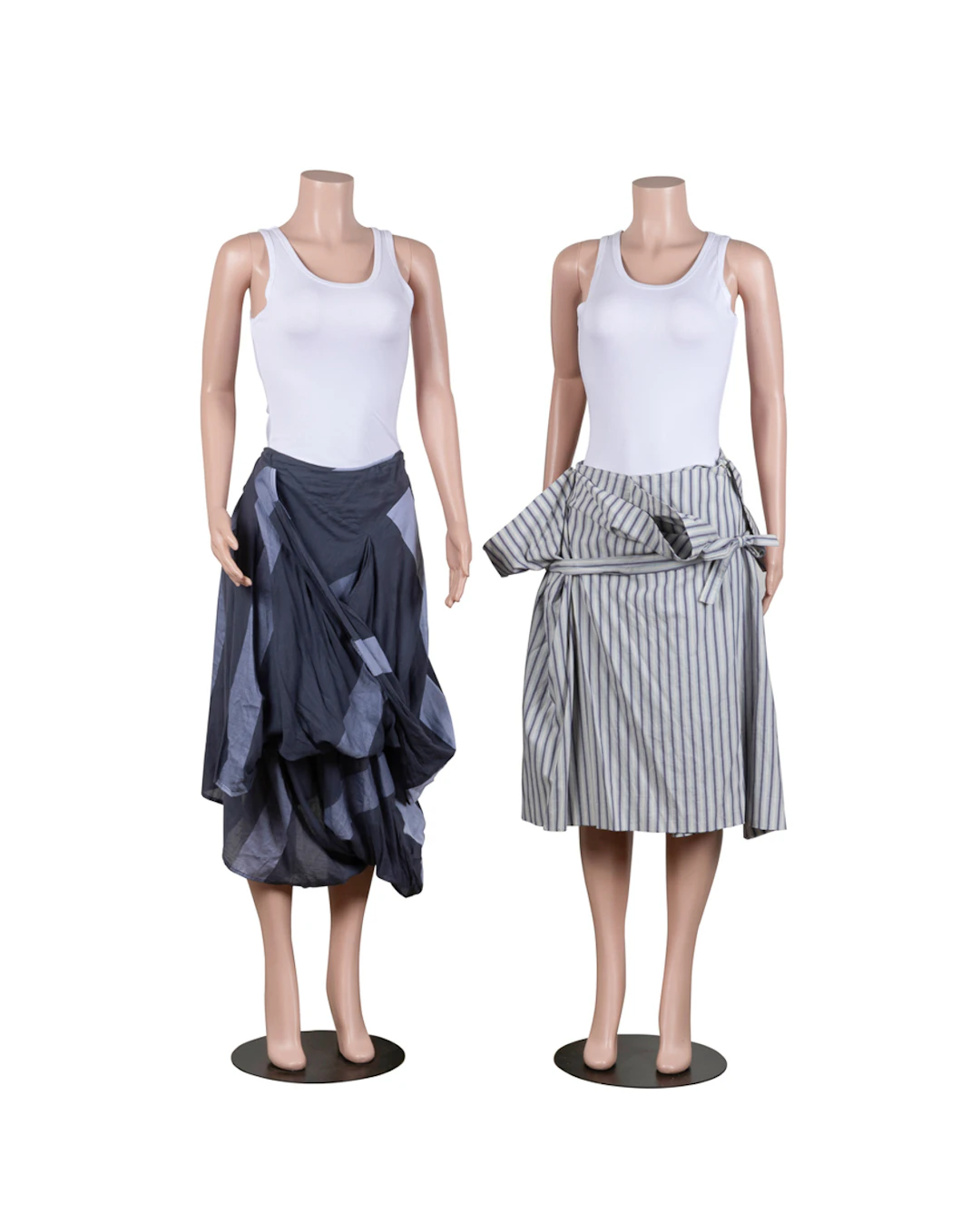 Two Vivienne Westwood Anglomania Blue Skirts