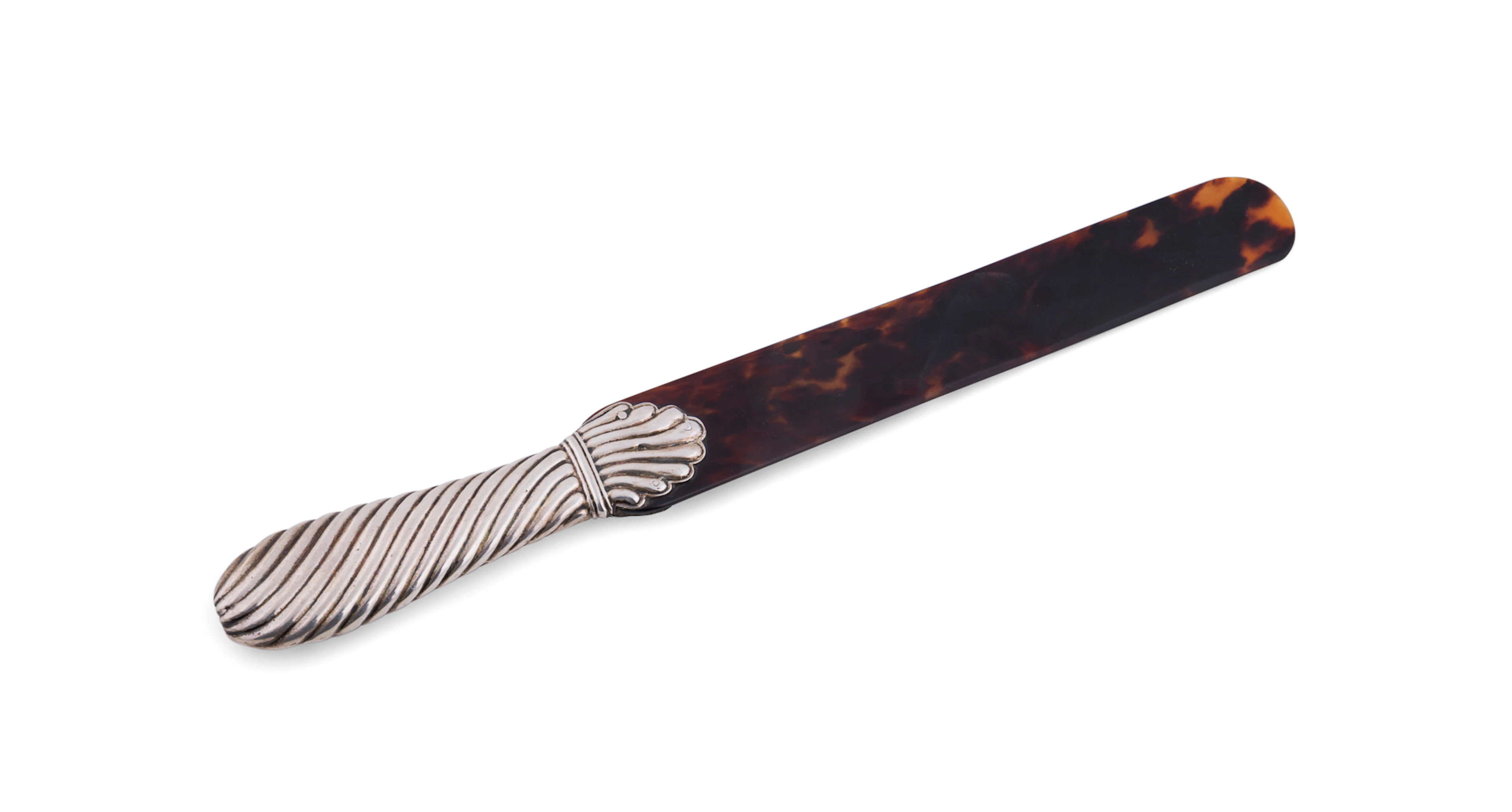 Victorian Sterling & Shell Page Turner, 1878