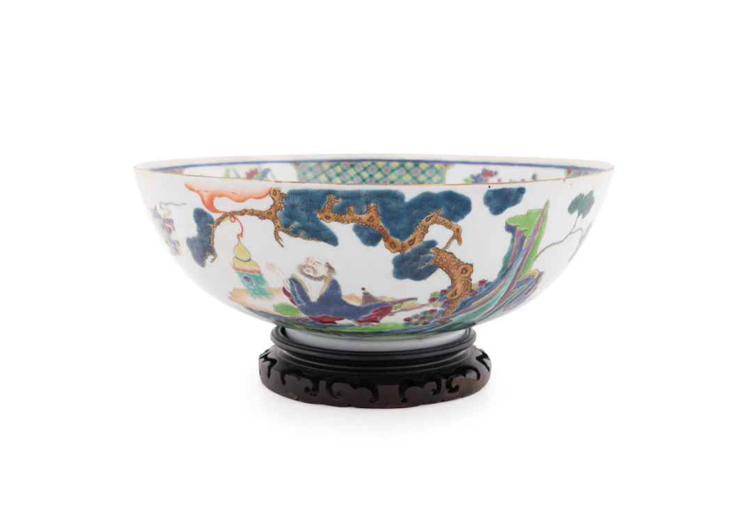 Chinese 19th C. Famille Rose Porcelain Bowl