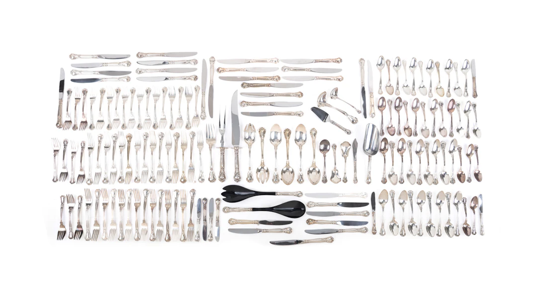 Gorham, "Chantilly" Sterling Flatware for 18