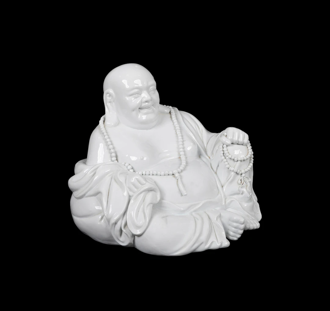 Chinese Blanc de Chine Seated Laughing Buddha