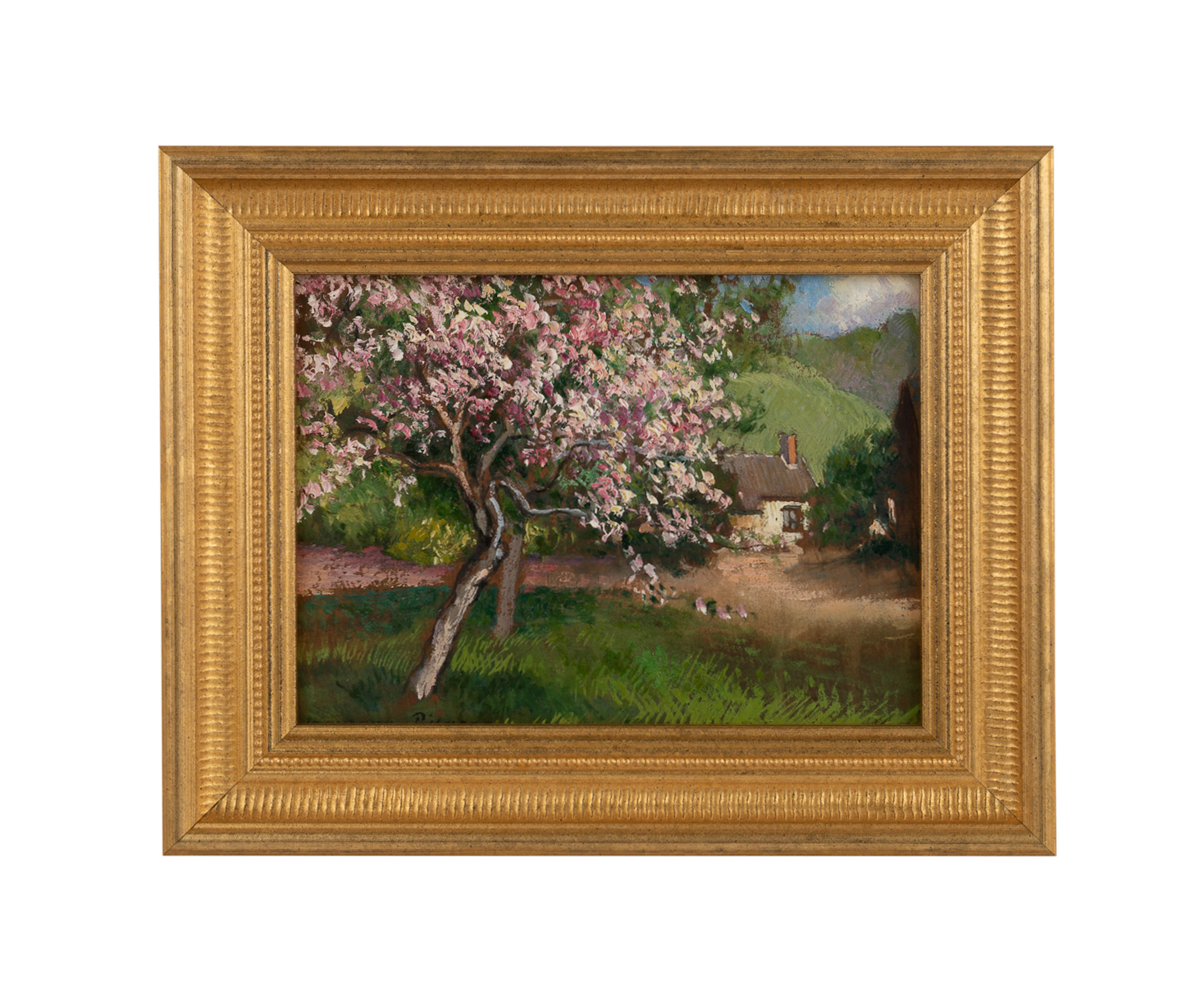 G. Manzana Pissarro, "Pommiers en fleurs", O/P