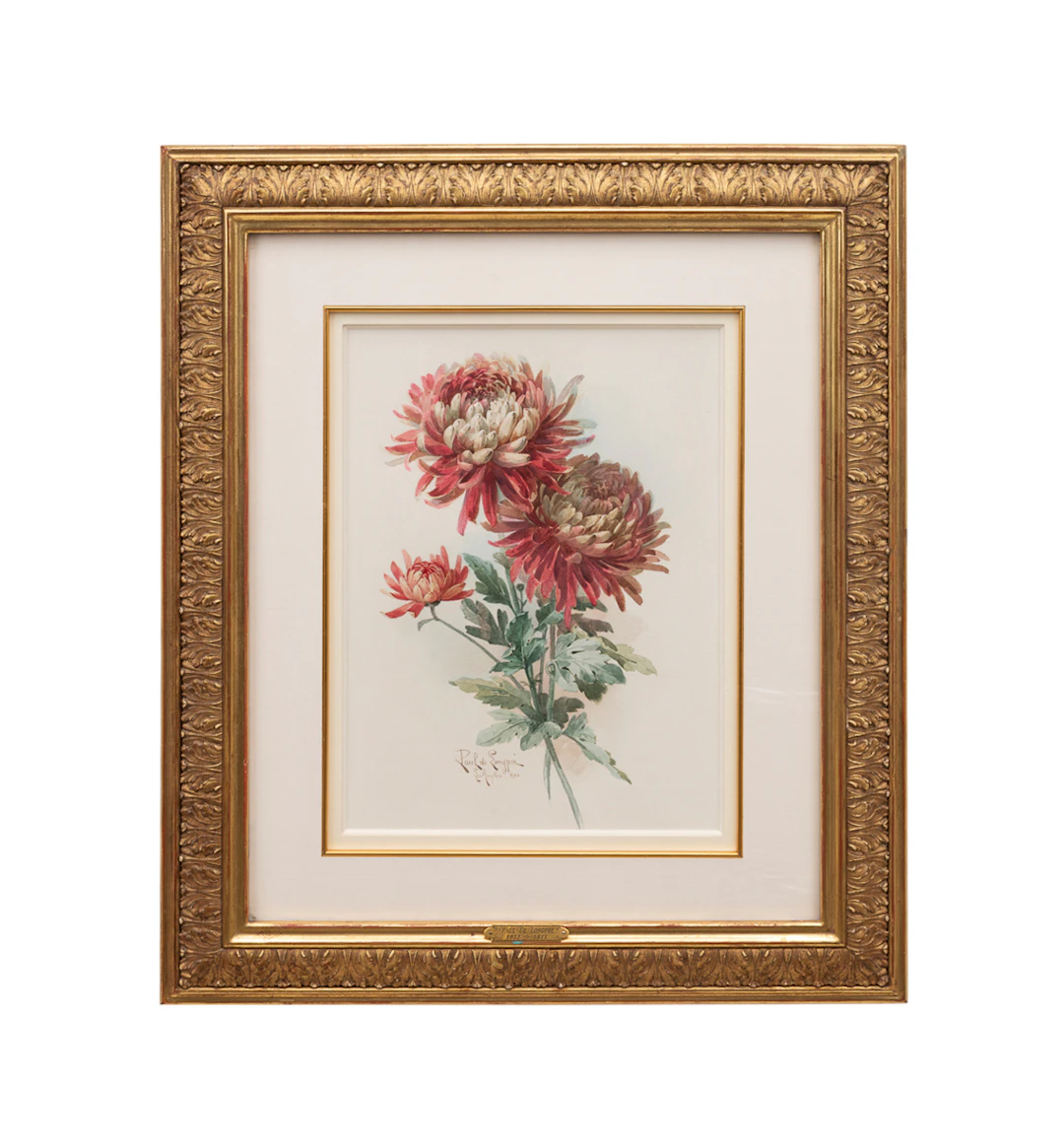 Paul De Longpre, "Chrysanthemums", 1900