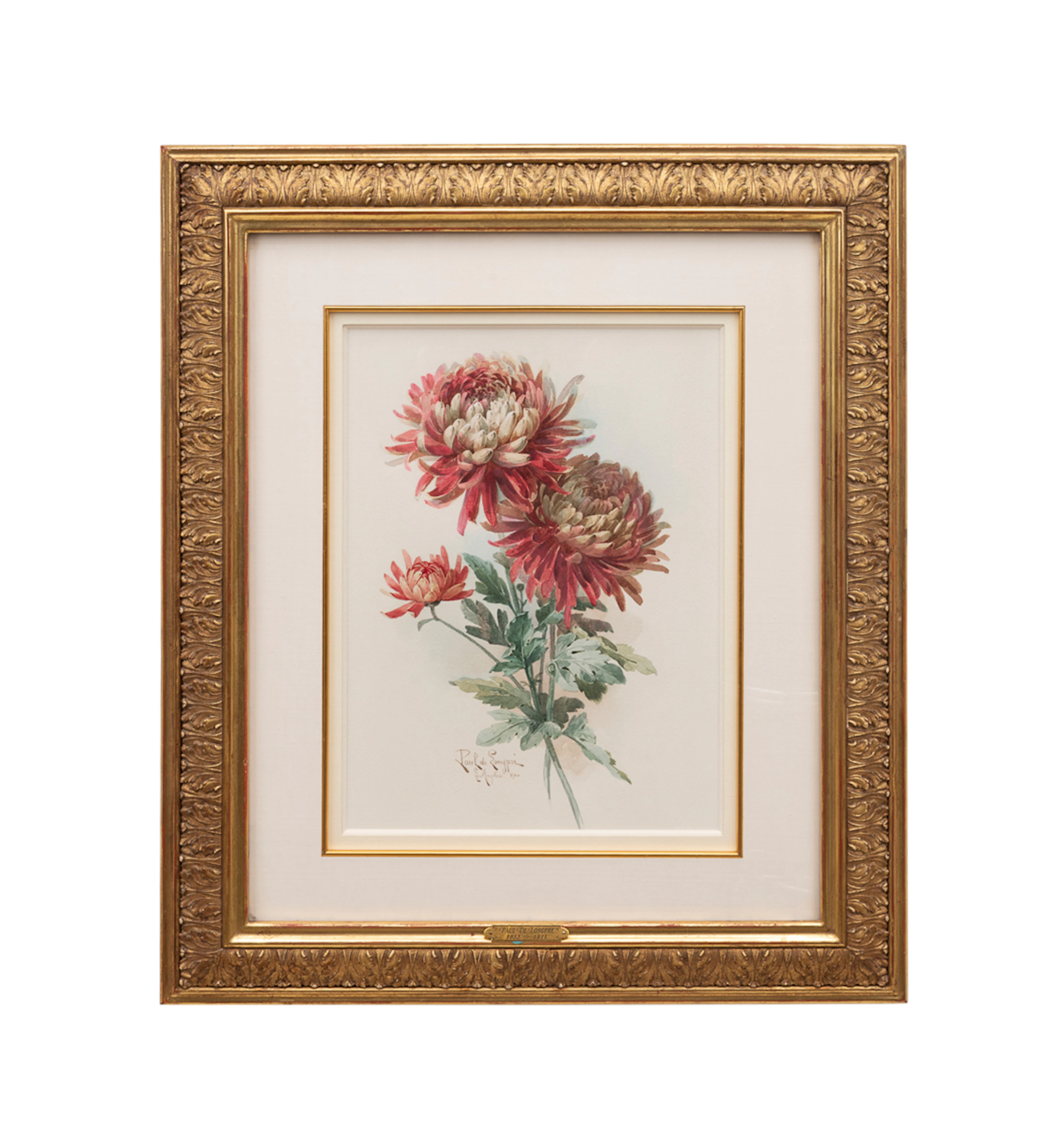 Paul De Longpre, "Chrysanthemums", 1900
