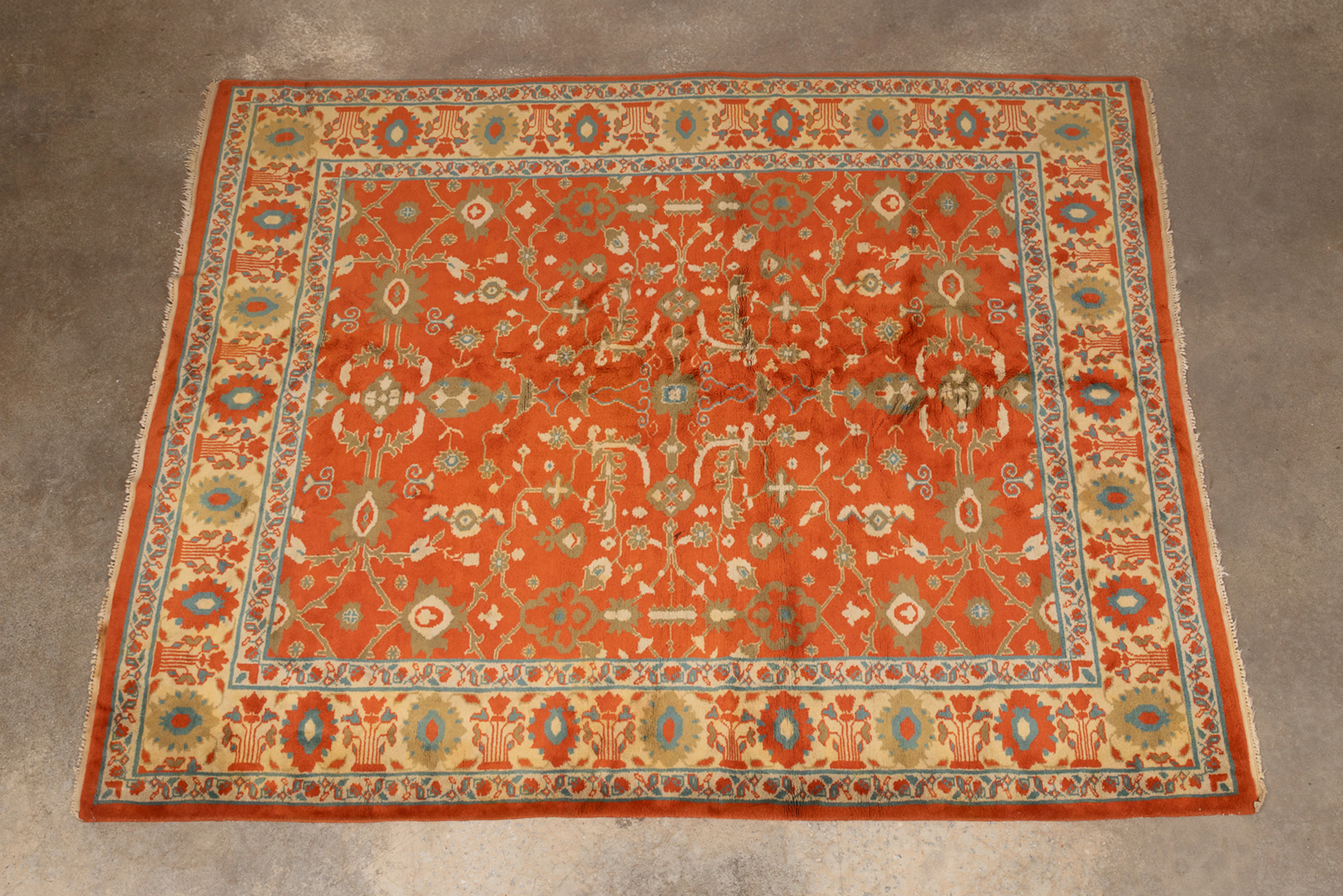 Chinese Peking Rug, 20th/21st C., Orange