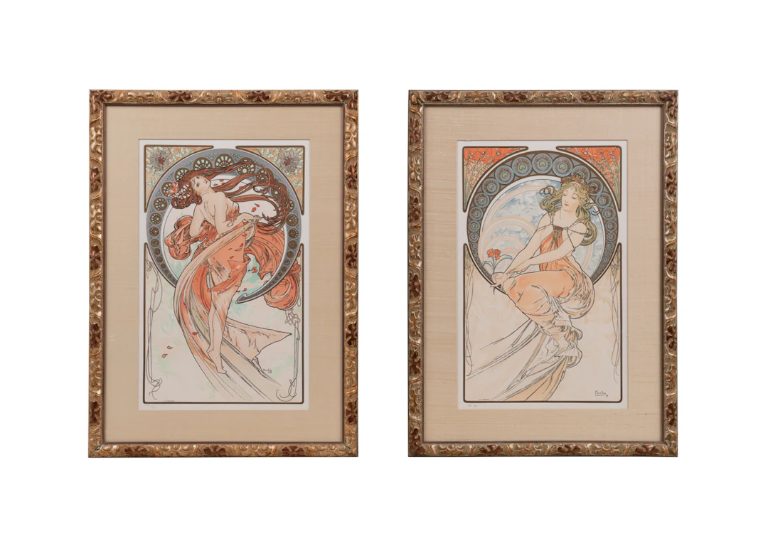Mucha Foundation, "Dance" & "Painting", Lithos