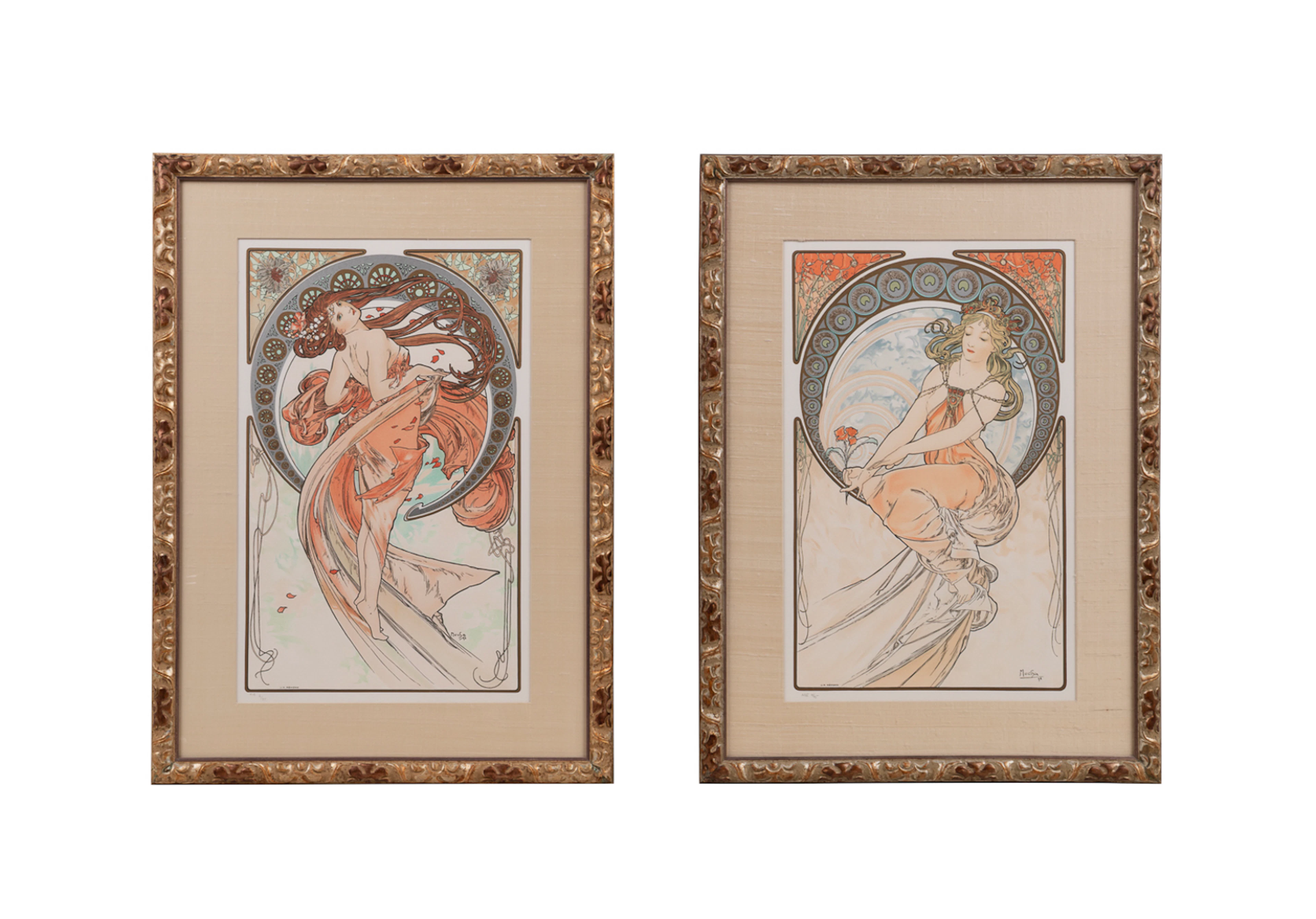 Mucha Foundation, "Dance" & "Painting", Lithos