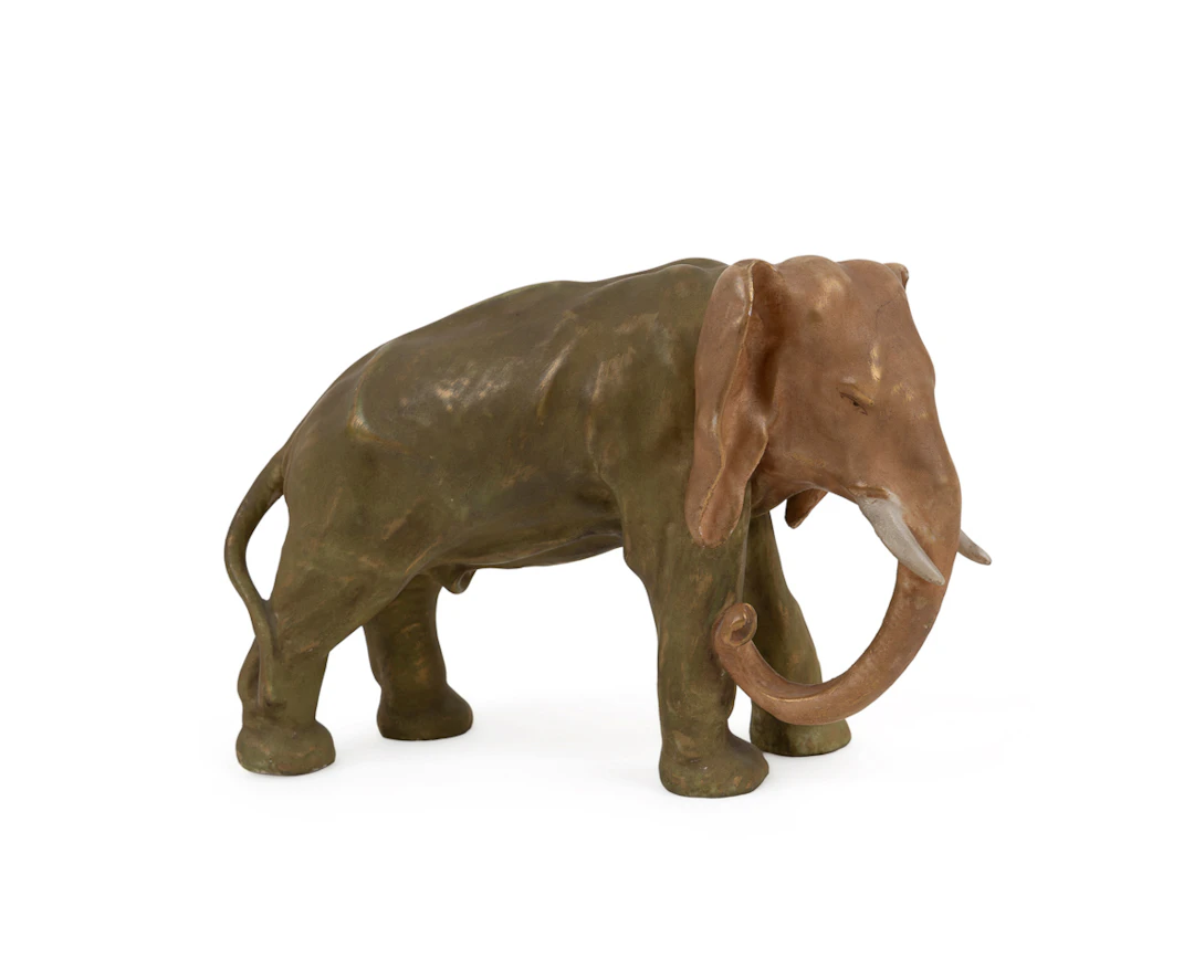 Amphora (attr.) Figure of an Elephant, C. 1900