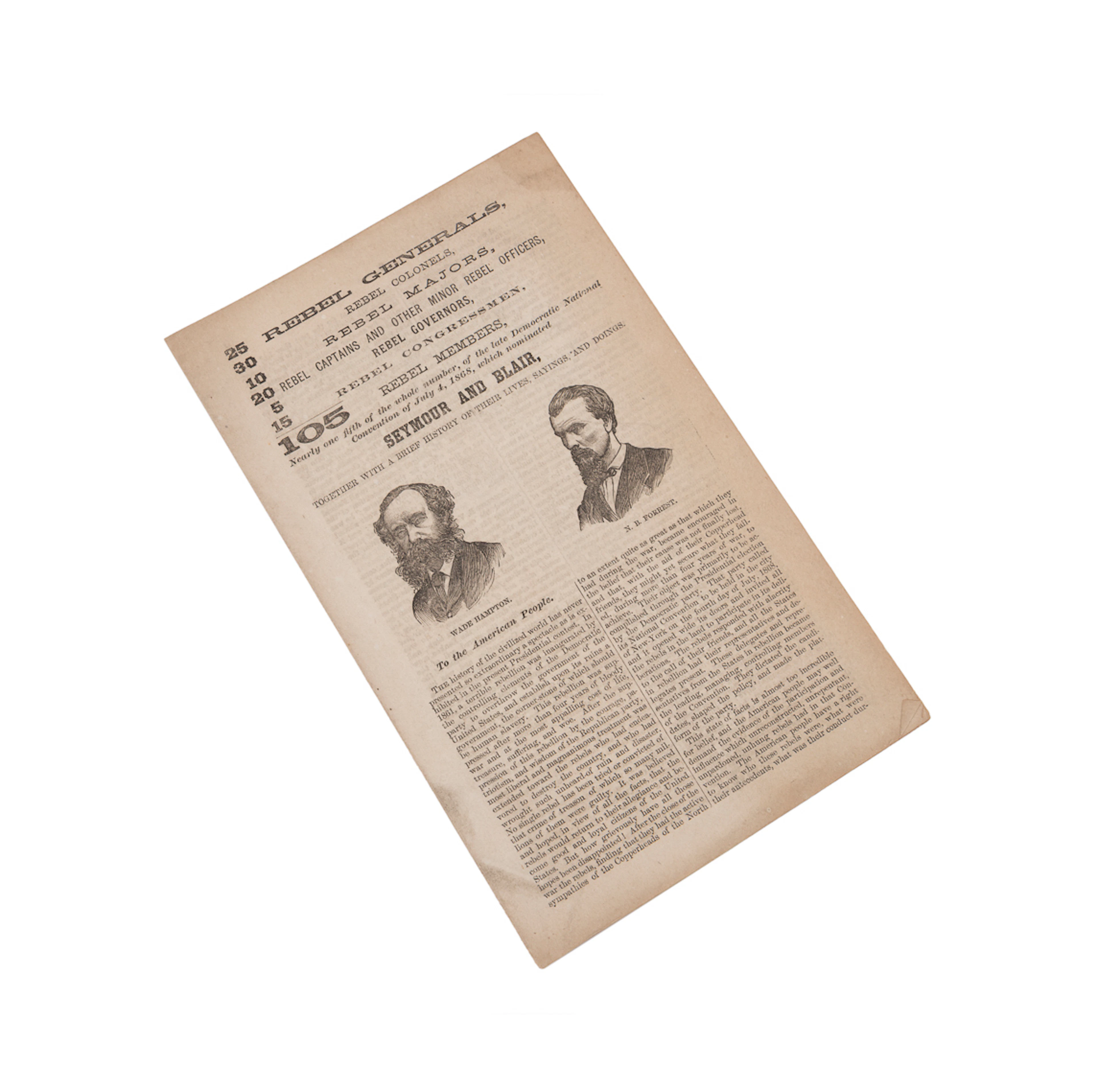 1868 Democratic National Convention Pamphlet