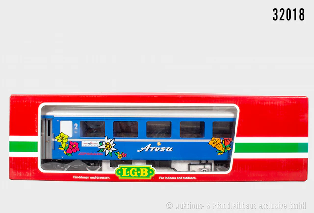 LGB Spur 2m: 37670 Personenwagen, RhB "Arosa", Z 2, OVP